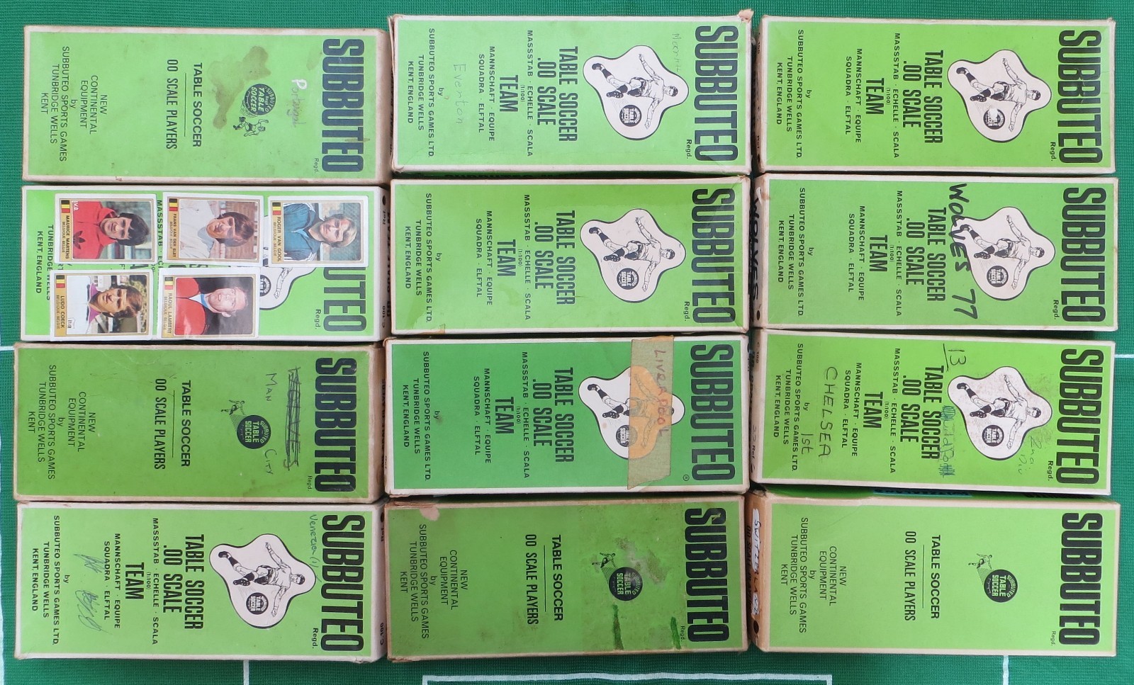 SUBBUTEO 12 ORIGINAL HW EMPTY TEAM BOXES. for sale on Ebay