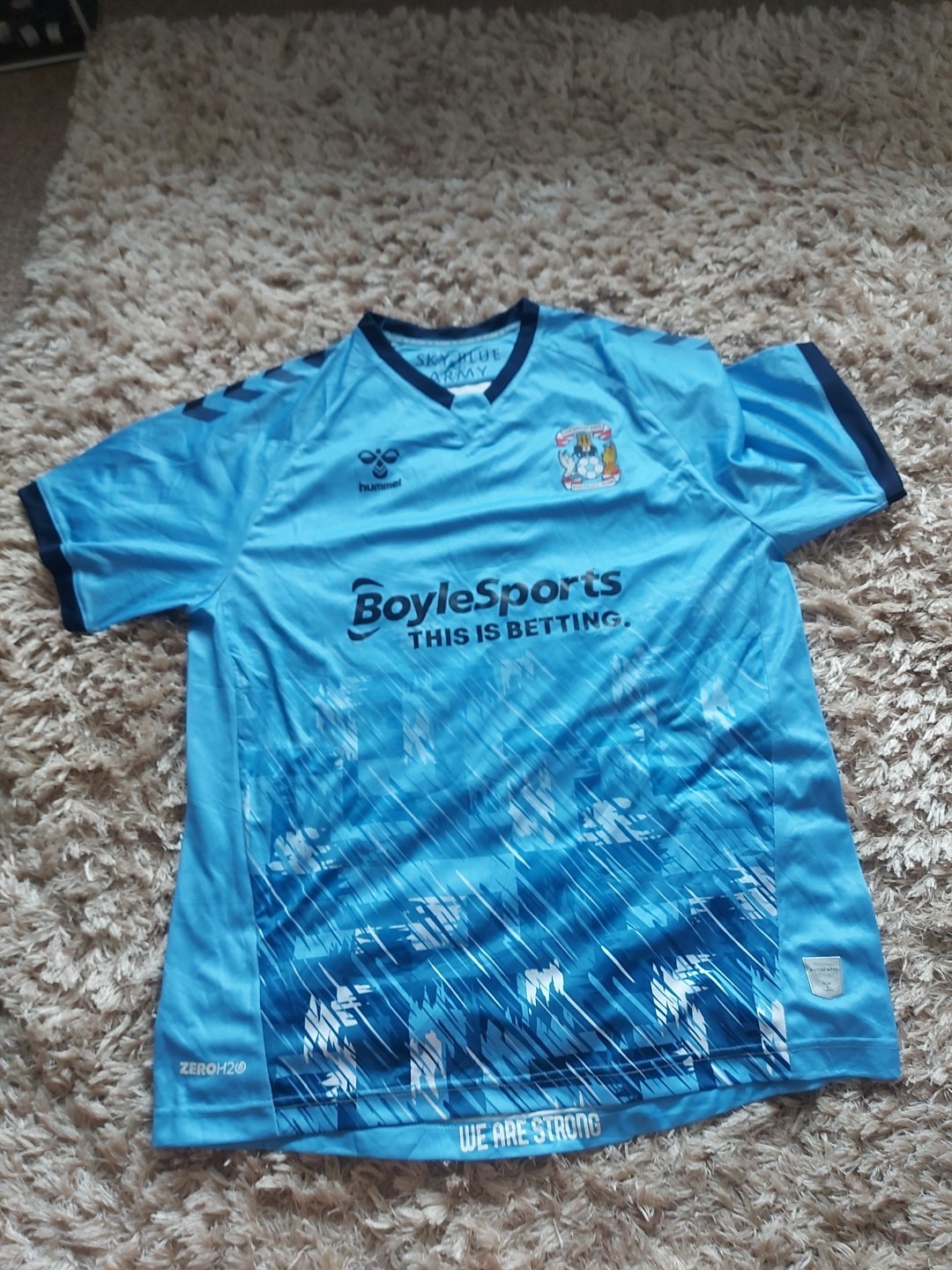 Coventry City FC 2020/2021 Away Football Shirt Jersey Hummel, Size XL for sale on Ebay
