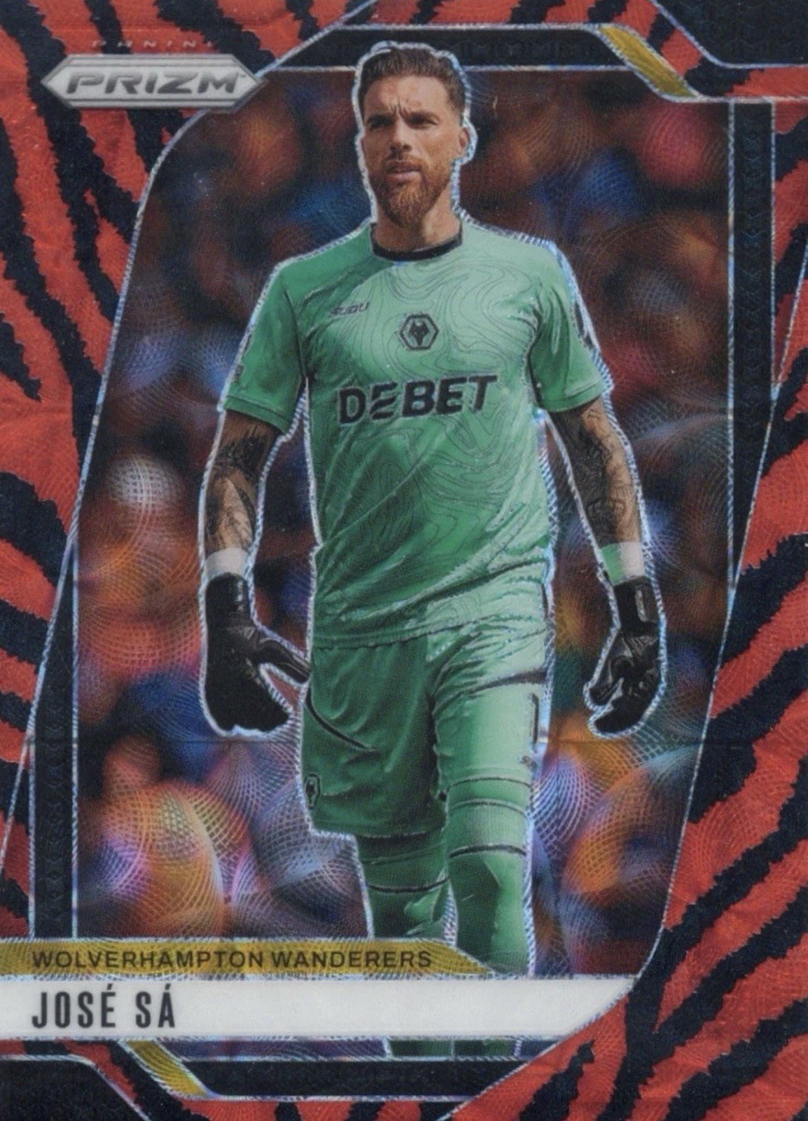 2024-25 Panini Prizm PL Jose Sa Tiger Stripe Prizm Choice SSP Wolves for sale on Ebay