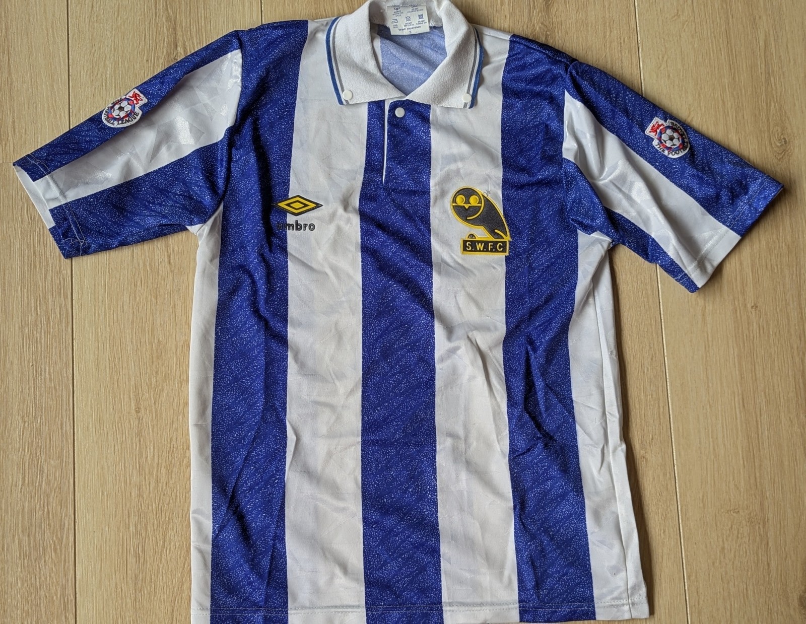 Sheffield Wednesday 1991 home shirt - Size LB for sale on Ebay