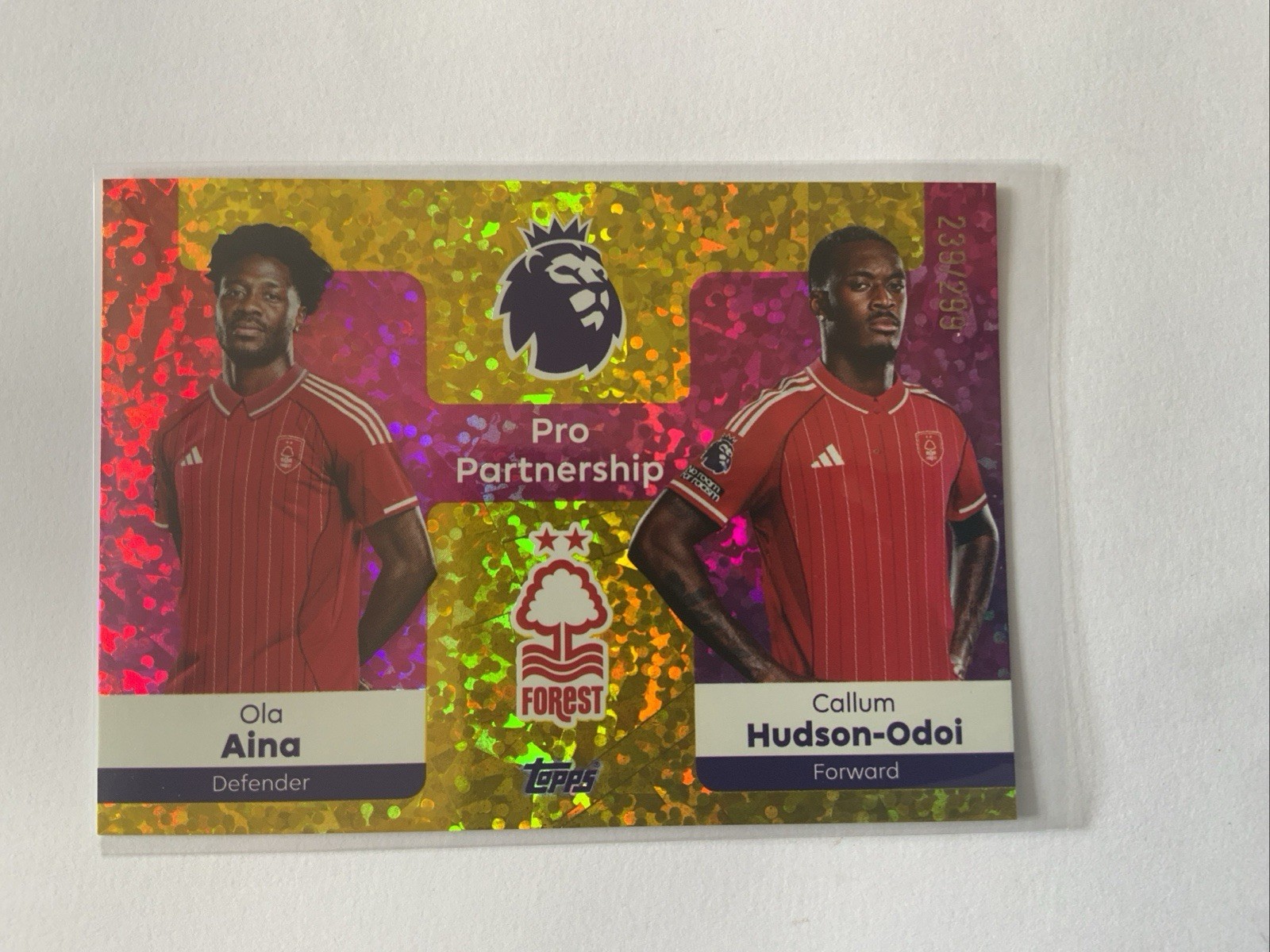 NOTTINGHAM FOREST PRO PARTNERSHIP TOPPS PREMIER LEAGUE 25/26 #375 239/299 for sale on Ebay