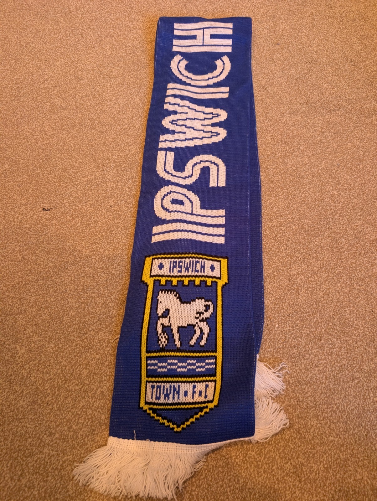 Ipswich Town Football Club Retro Scarf for sale on Ebay