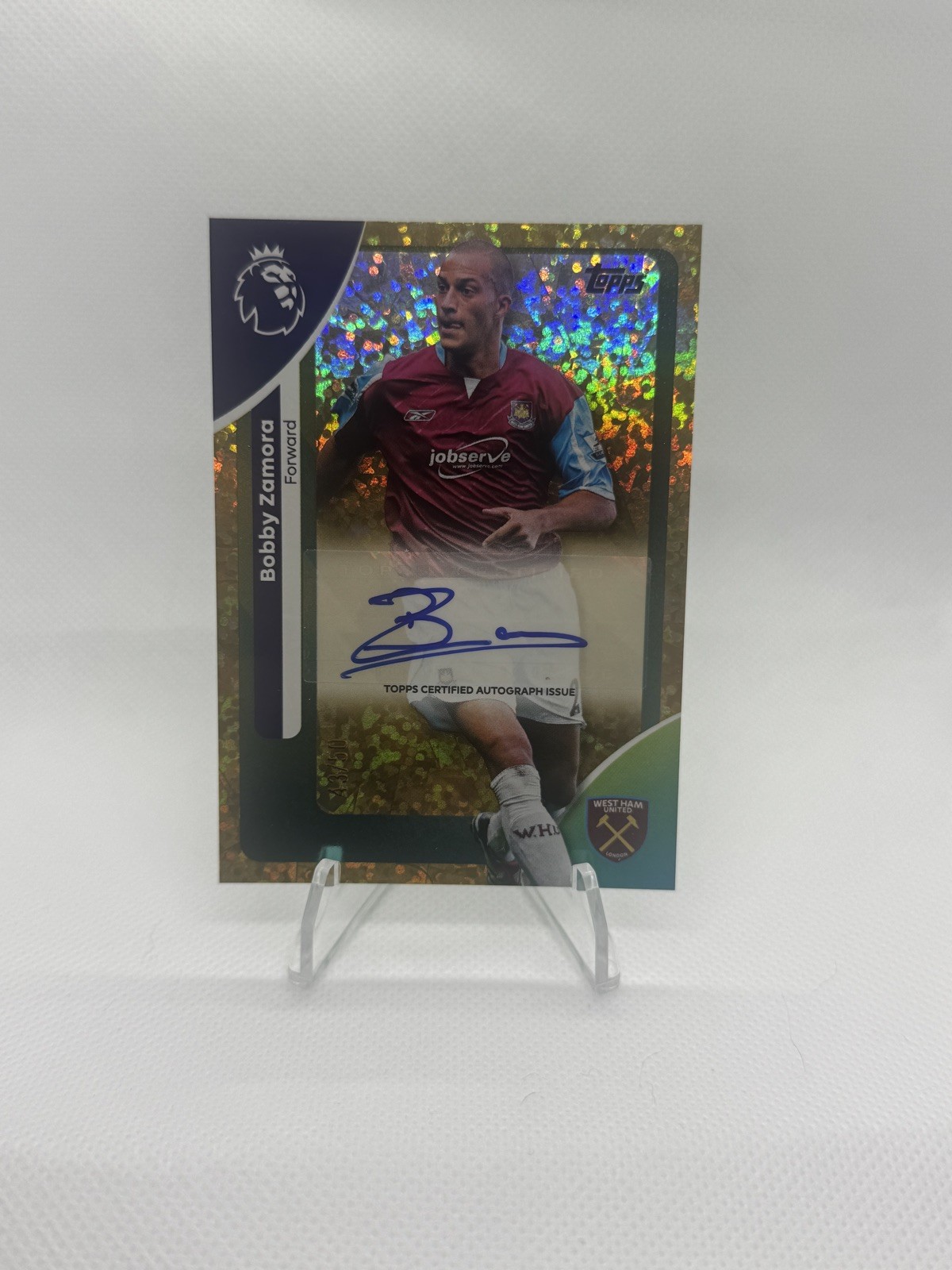 Bobby Zamora - Topps Premier League 2025/26 West Ham United Gold Auto /50 for sale on Ebay
