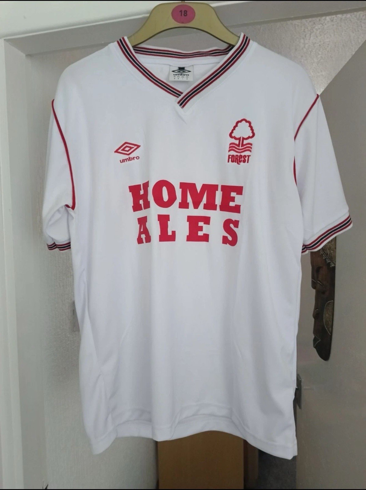 Nottingham Forest 1986/87 Replica Away Shirt. Homes Ales. XL for sale on Ebay