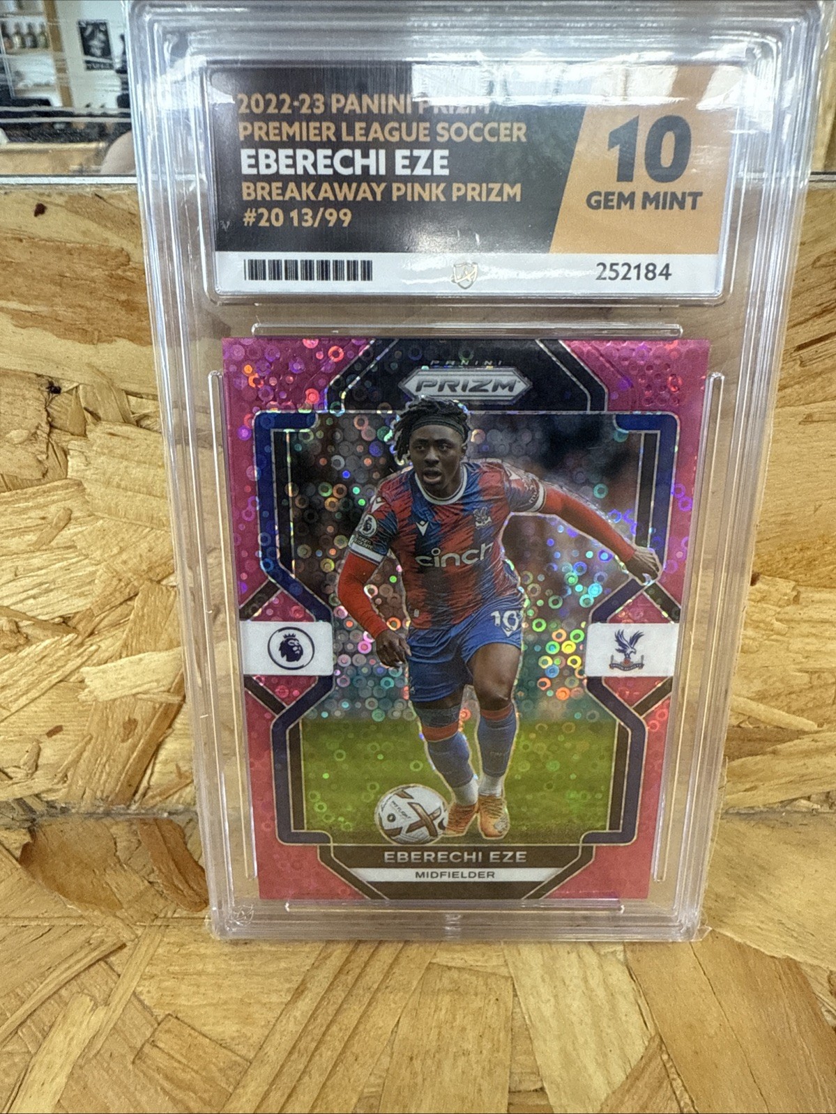 22-23 Panini Prizm Pink Breakaway /99 Eberechi Eze Ace Grading 10 Crystal Palace for sale on Ebay