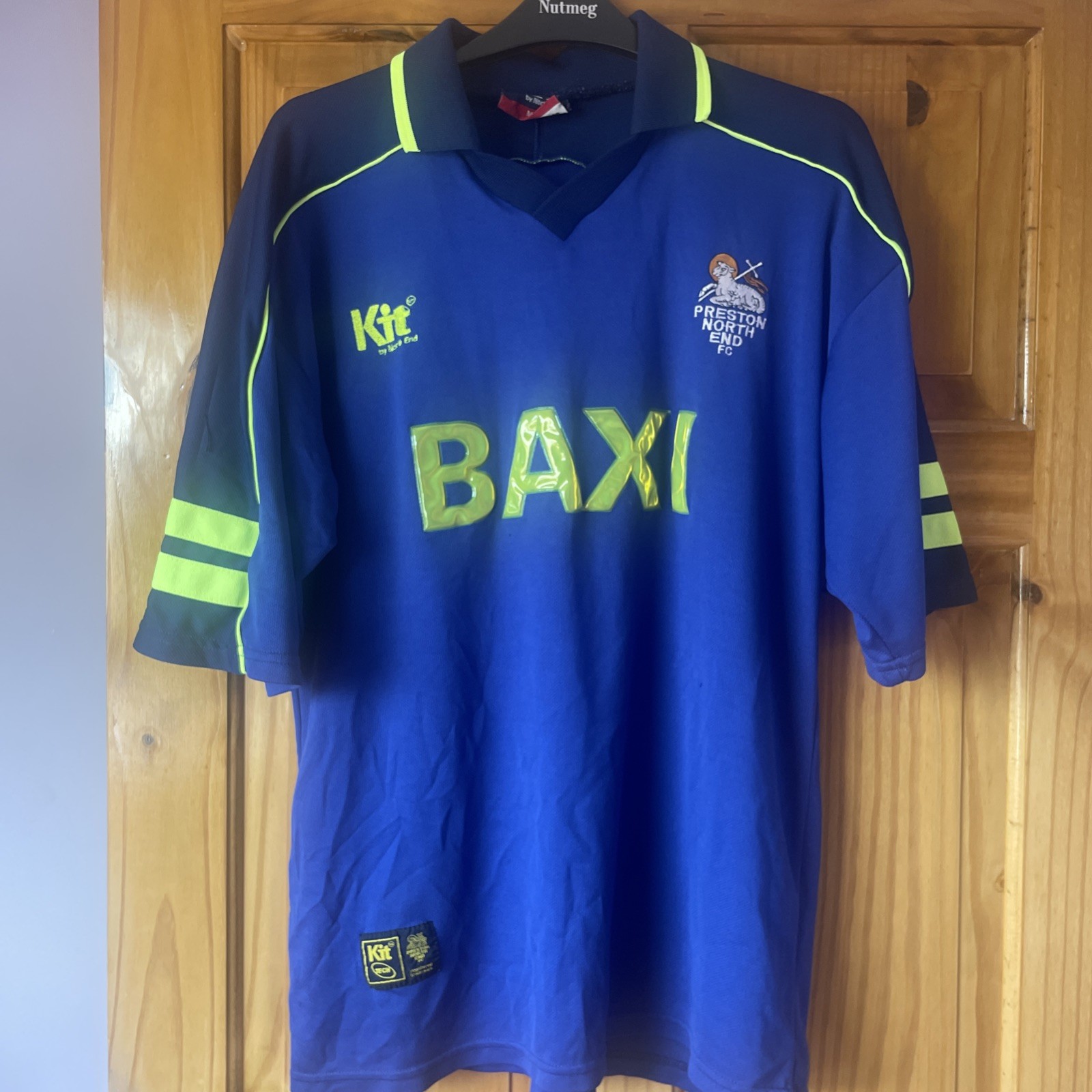 Preston North End Away 1996/97 Original. Medium. Spud Bro Style Shirt. Baxi. Kit for sale on Ebay