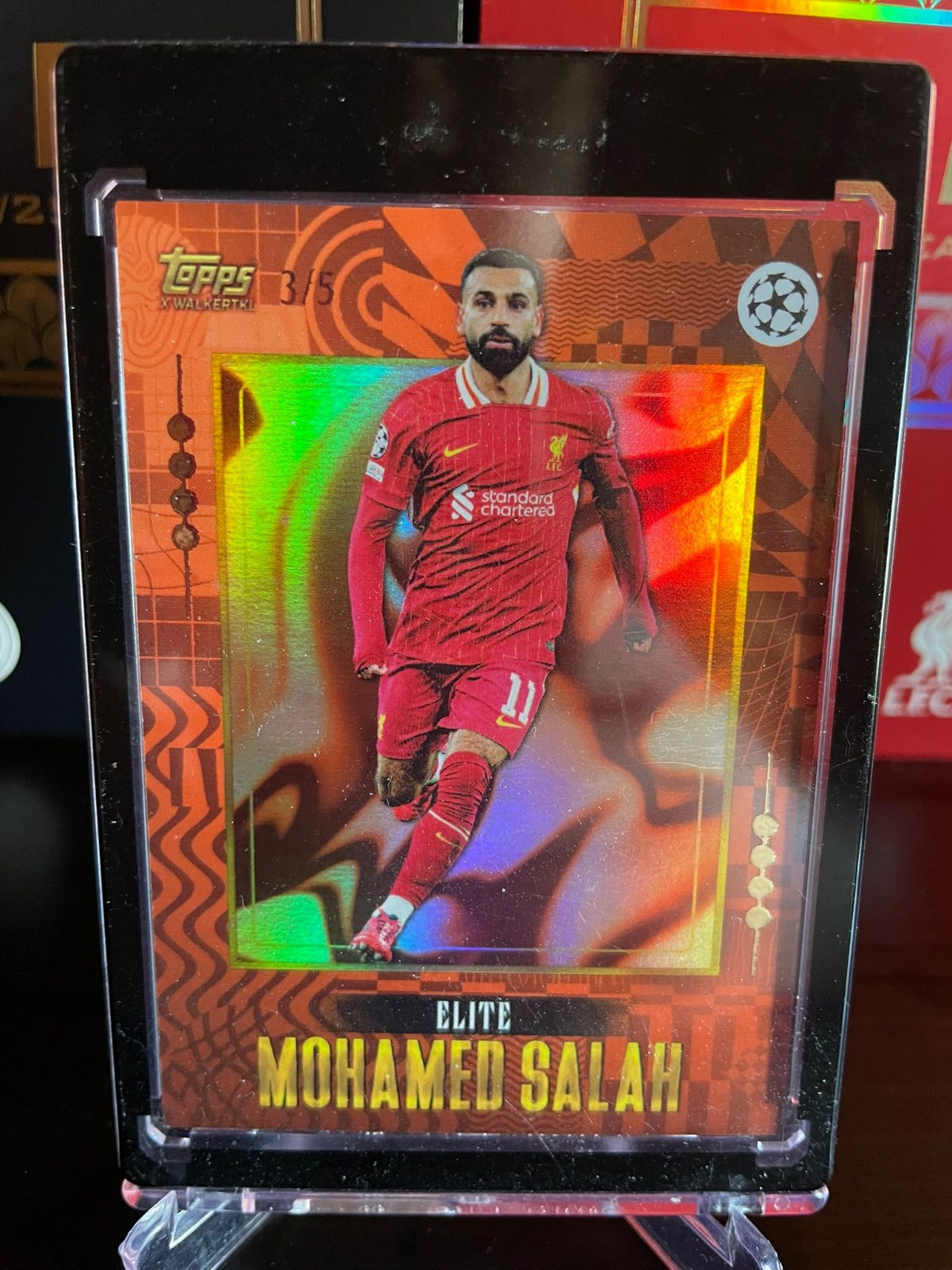 Topps UCC Gold 24-25 Elite Mohamed Salah 3/5 Liverpool FC for sale on Ebay