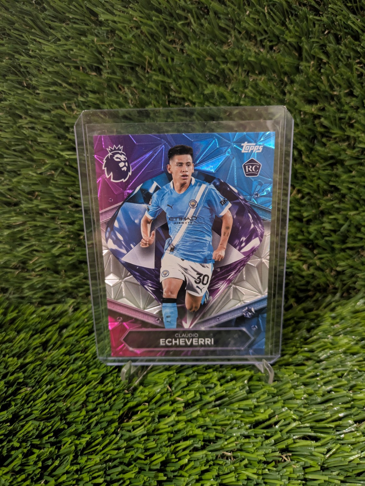 Claudio Echeverri Topps 2025/26 PL Diamond Rookie SSP - Manchester City for sale on Ebay