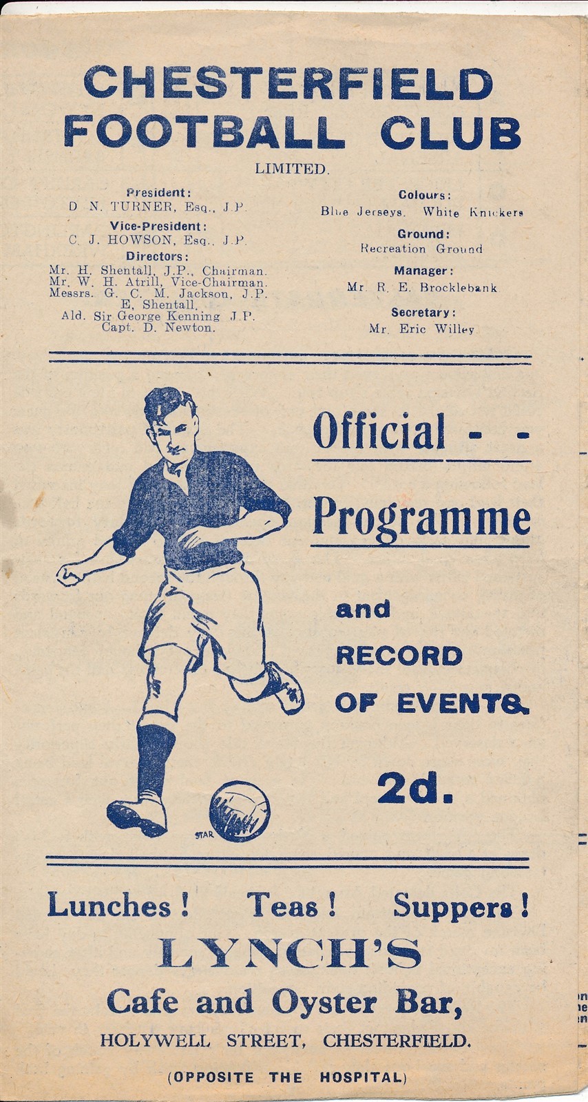 Chesterfield v Sheffield Wednesday 1946/1947 - Football Programme for sale on Ebay