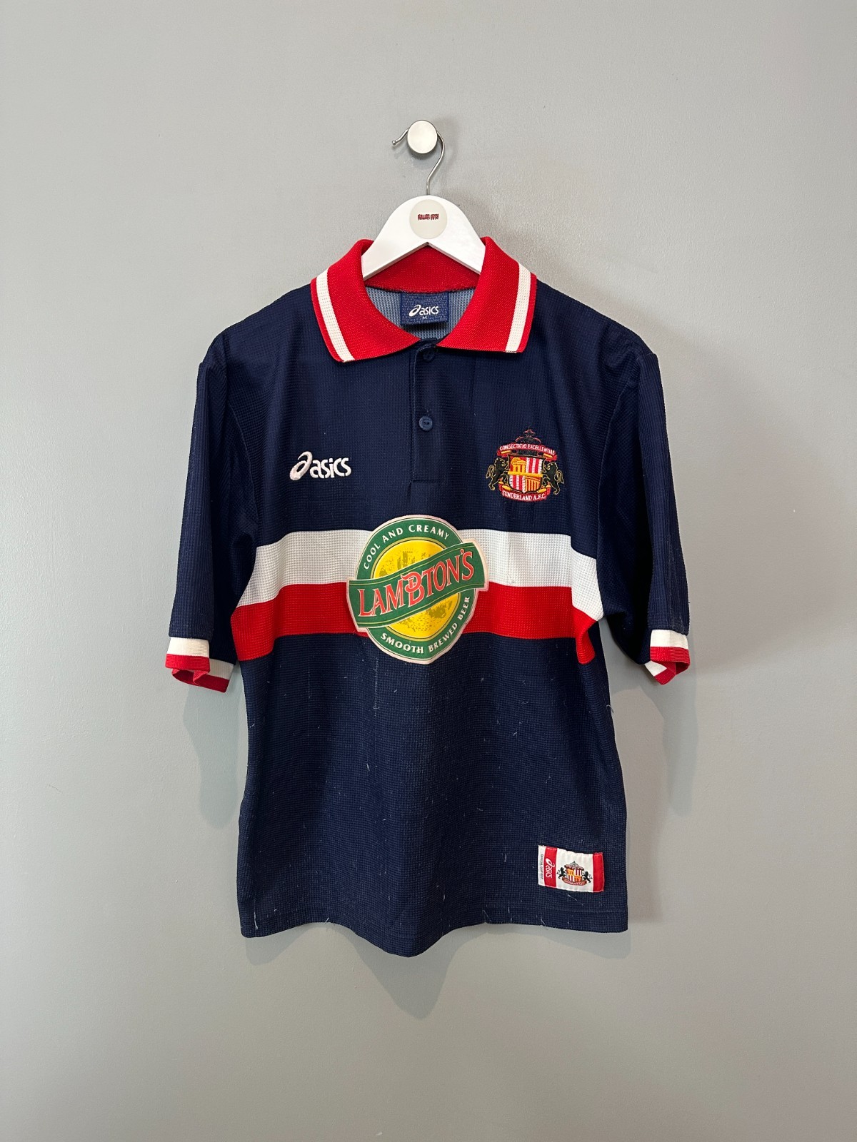 SUNDERLAND 1998/99 AWAY SHIRT (size M)  ASICS ORIGINAL VINTAGE FOOTBALL SHIRT for sale on Ebay