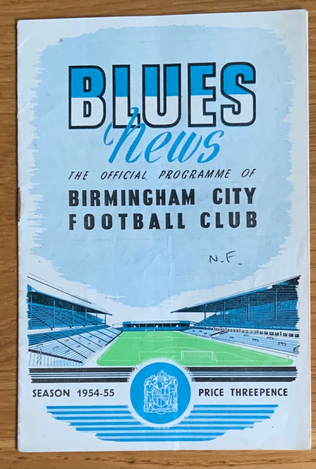 Birmingham City v Nottingham Forest on Christmas Day 25/12/1954 for sale on Ebay