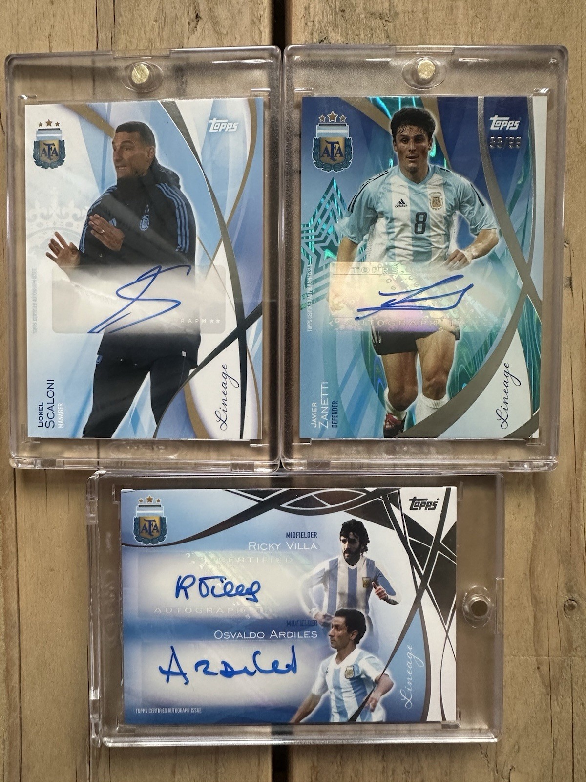 Scaloni, Villa, Zanetti and Ardiles Auto’s. Argentina Lineage Set for sale on Ebay