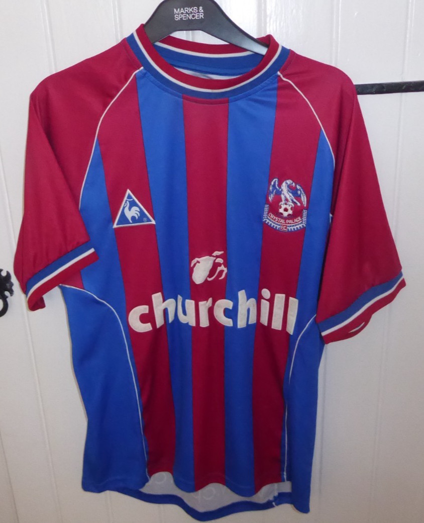 Crystal Palace SMALL MORE LIKE MEDIUM HOME Football Shirt 2001/02 Pit 40'' for sale on Ebay