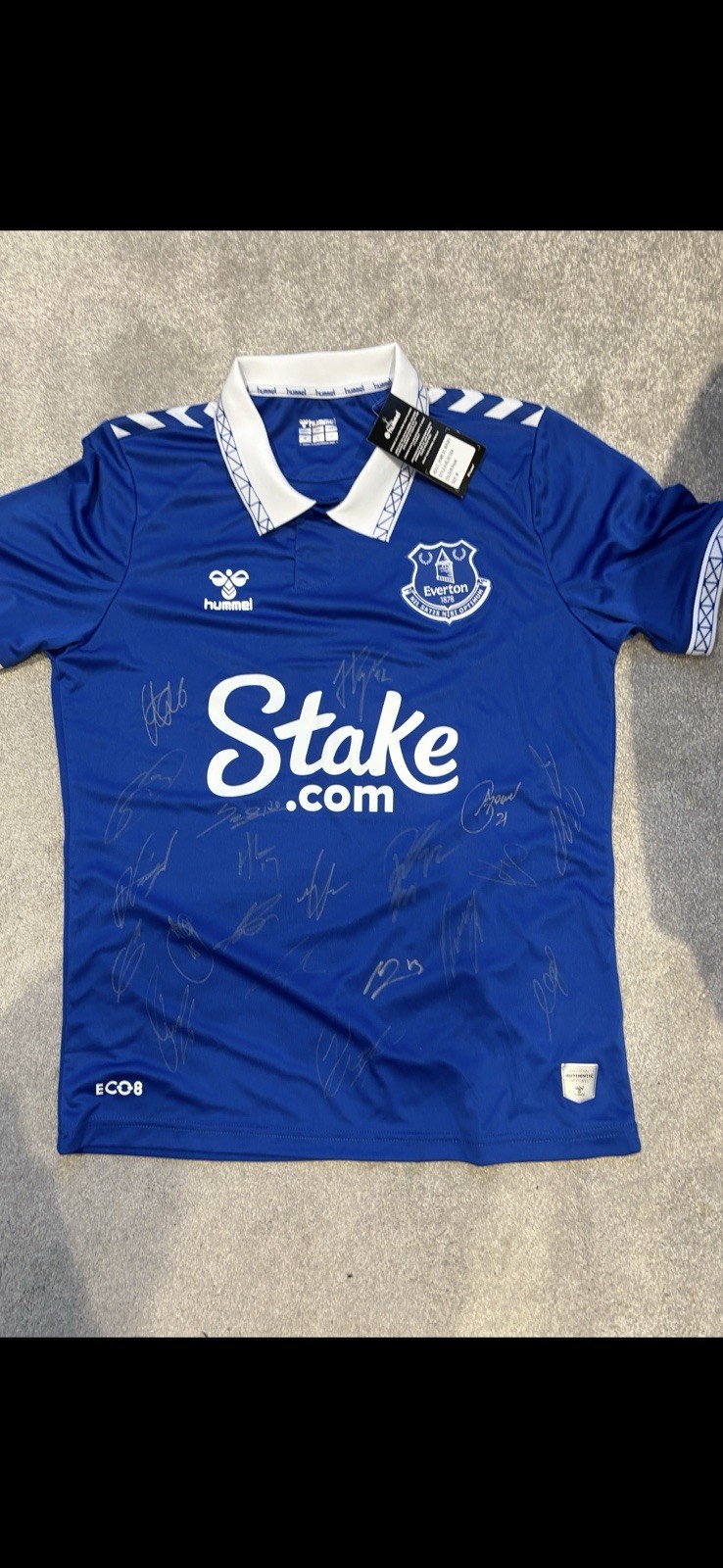 Signed Everton Shirt (2023/2024 Squad) for sale on Ebay