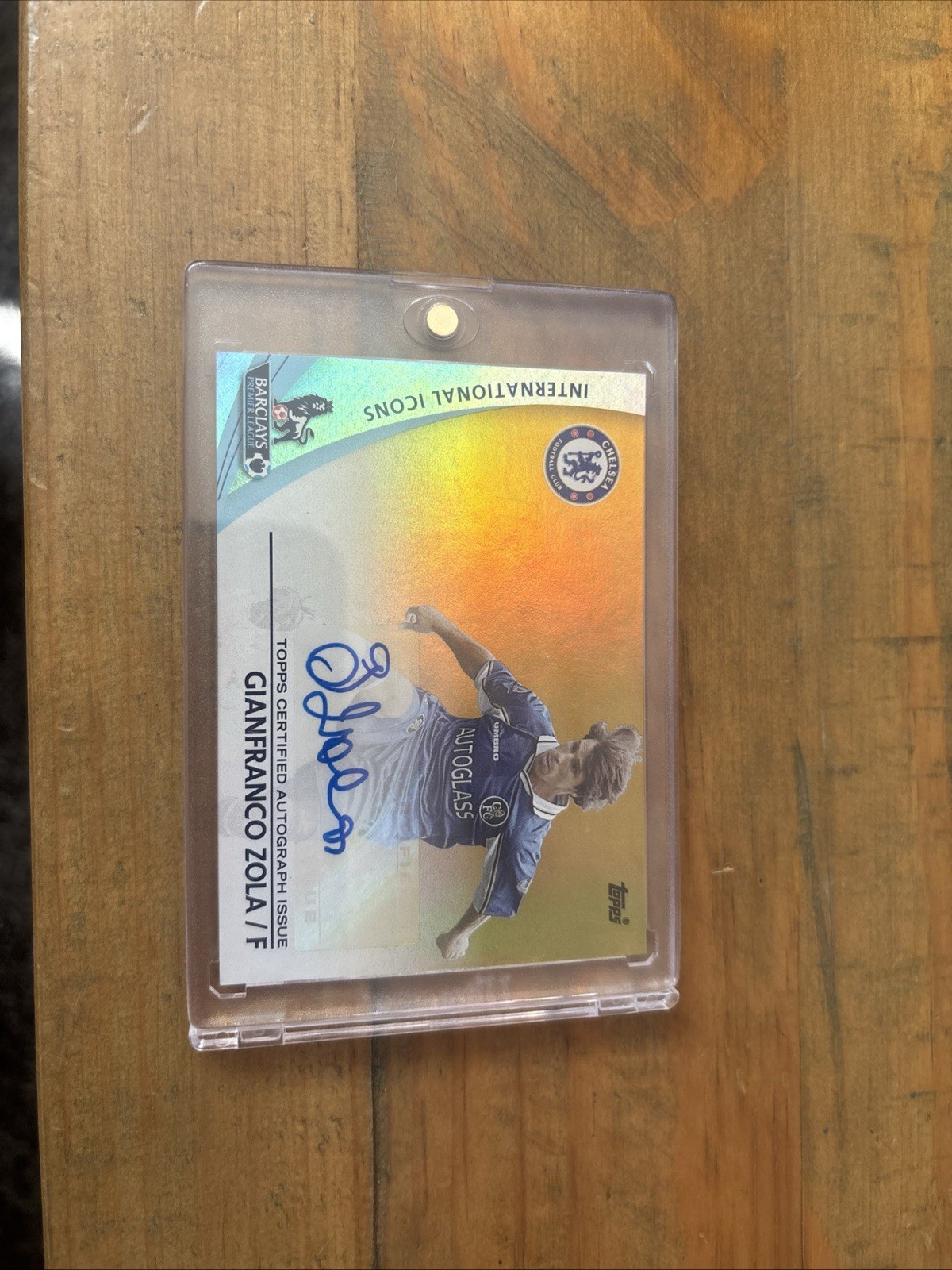 Topps Premier Gold 2013 Gianfranco Zola, Chelsea, Auto, /50 *Rare* for sale on Ebay