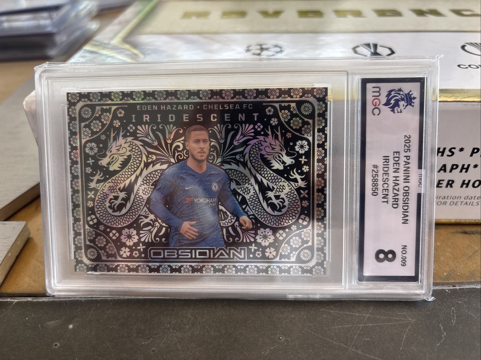 🔥 Panini Obsidian Iridescent, Case Hit Eden Hazard Grade 8, Chelsea FC*RARE*🔥 for sale on Ebay