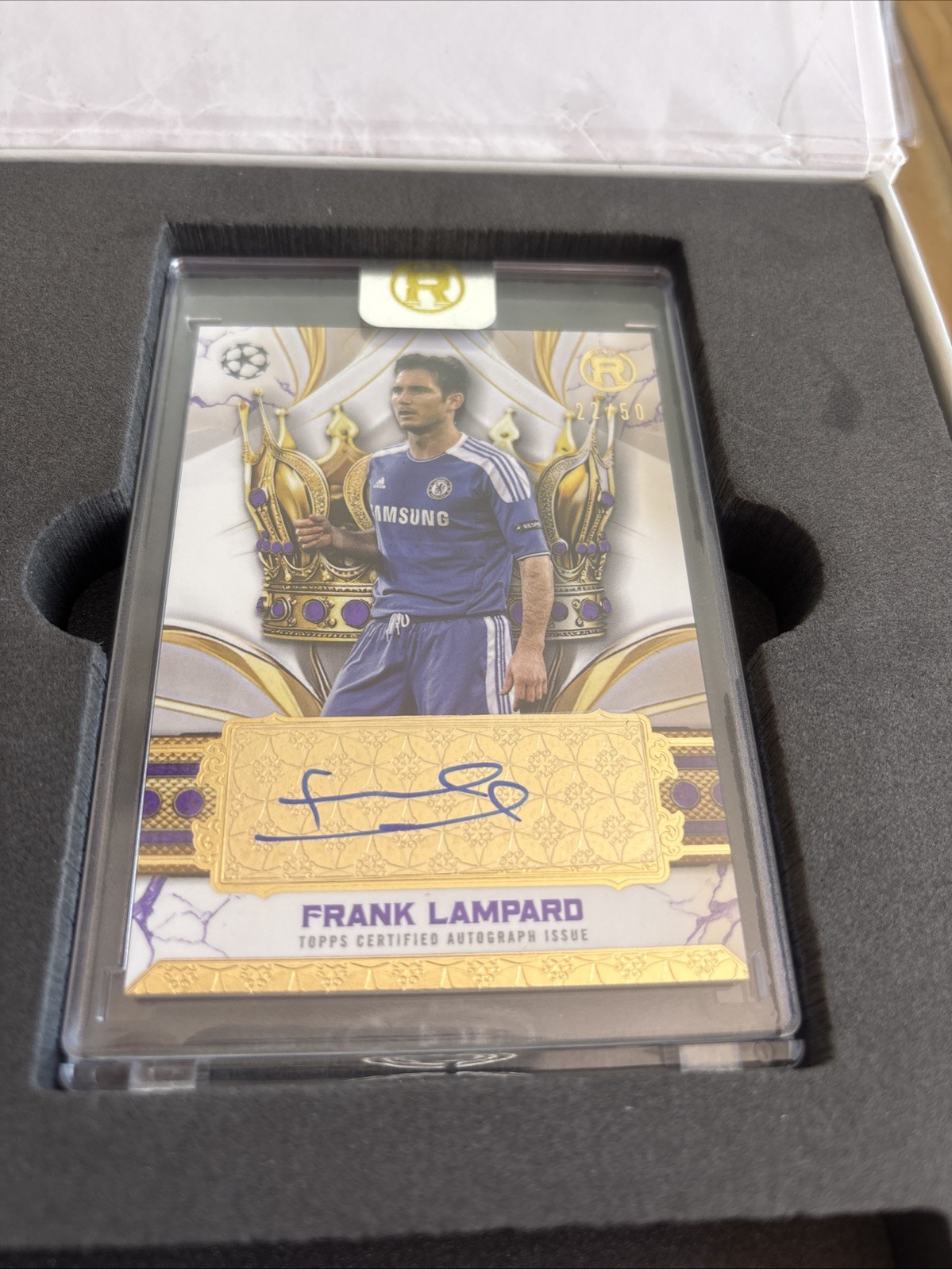 2024-25 Topps UEFA Reverence FRANK LAMPARD Crowned Legend Auto Chelsea  /50 for sale on Ebay