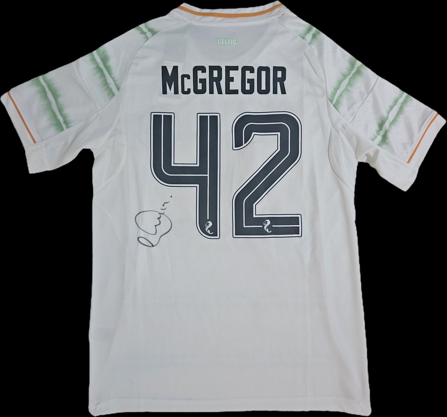 Callum McGregor Hand Signed 25/26 Celtic Fc Third Shirt Autograph COA & PROOF for sale on Ebay