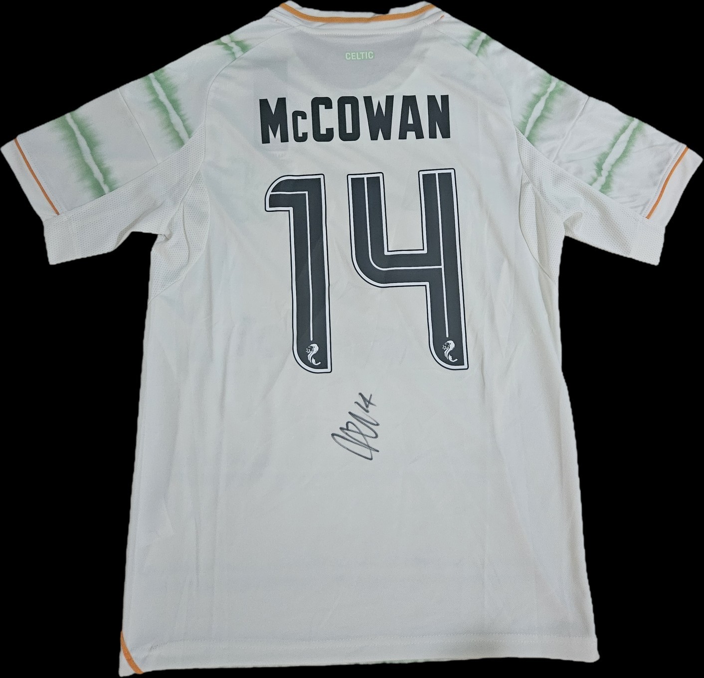 Luke Mccowan Hand Signed Celtic Fc 2025/26 Third Shirt Autograph COA & PROOF for sale on Ebay