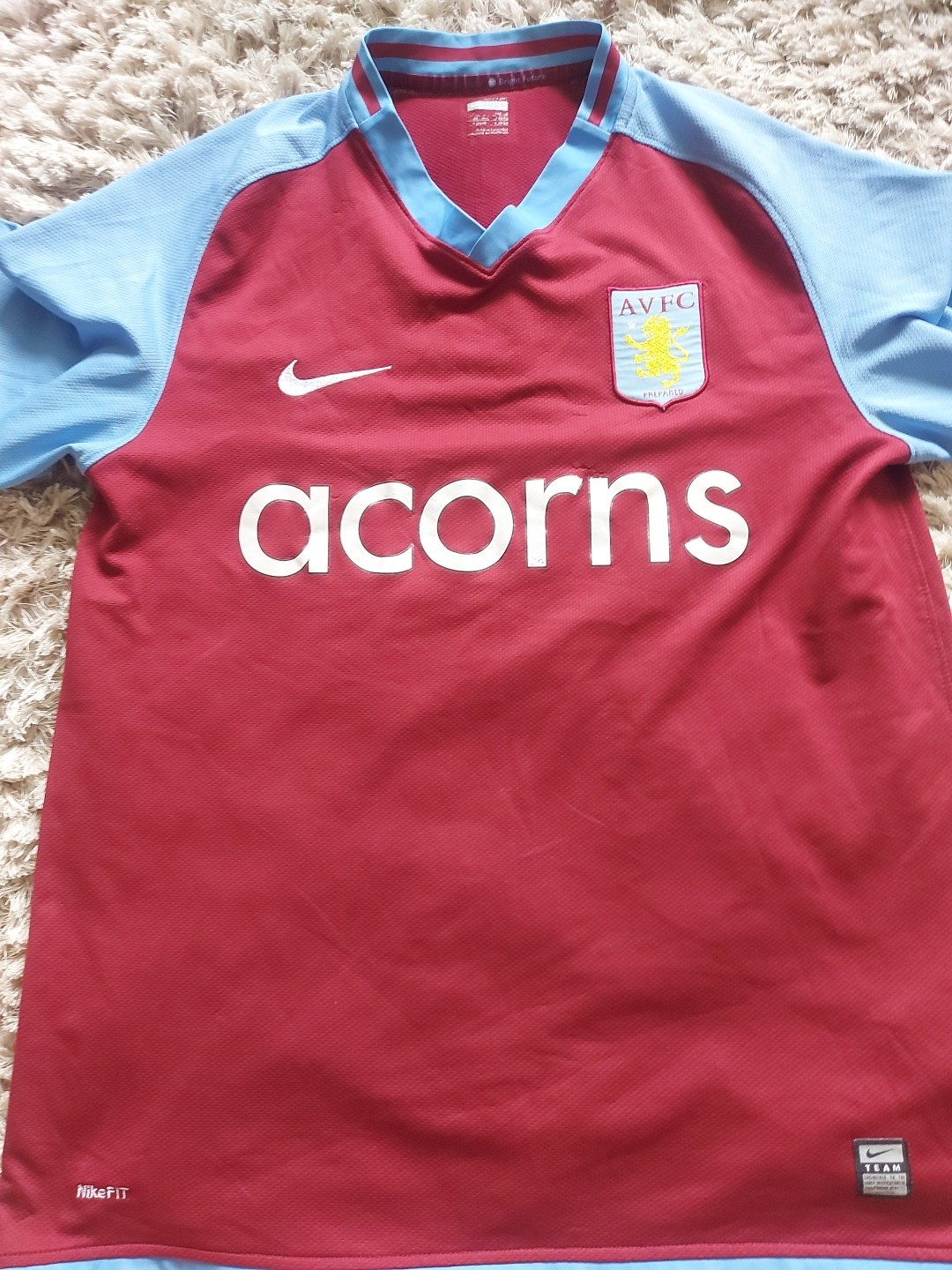 Vintage Aston Villa Home Shirt 2008 Era Large for sale on Ebay