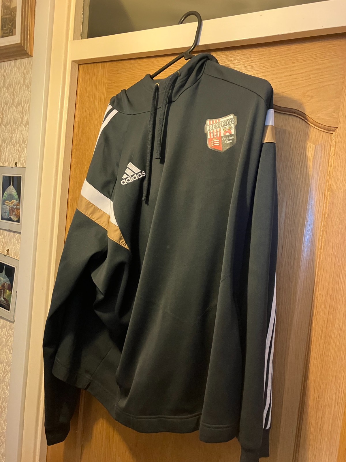Brentford FC Adidas Mens Grey Training Hoodie 2XL for sale on Ebay