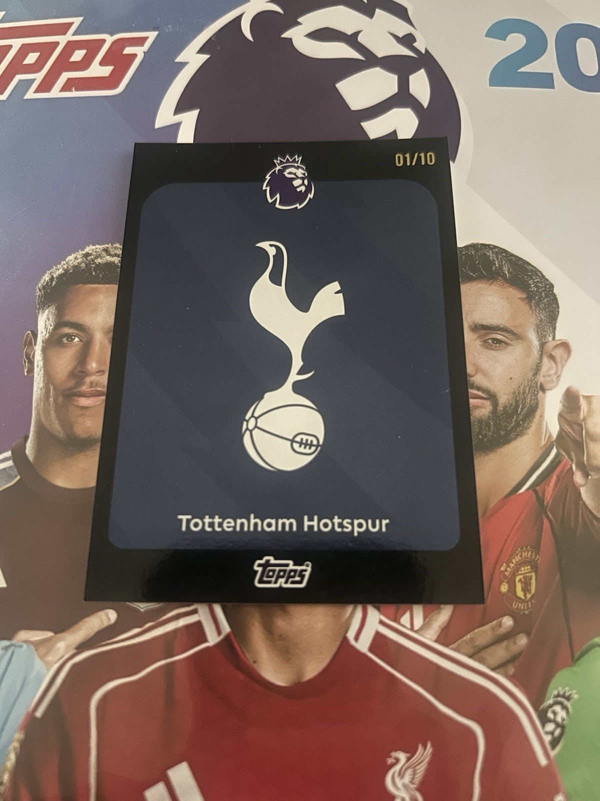 Topps 2026 Tottenham Hotspur Team Badge Numbered 1/10 Rare (pack Fresh ) for sale on Ebay