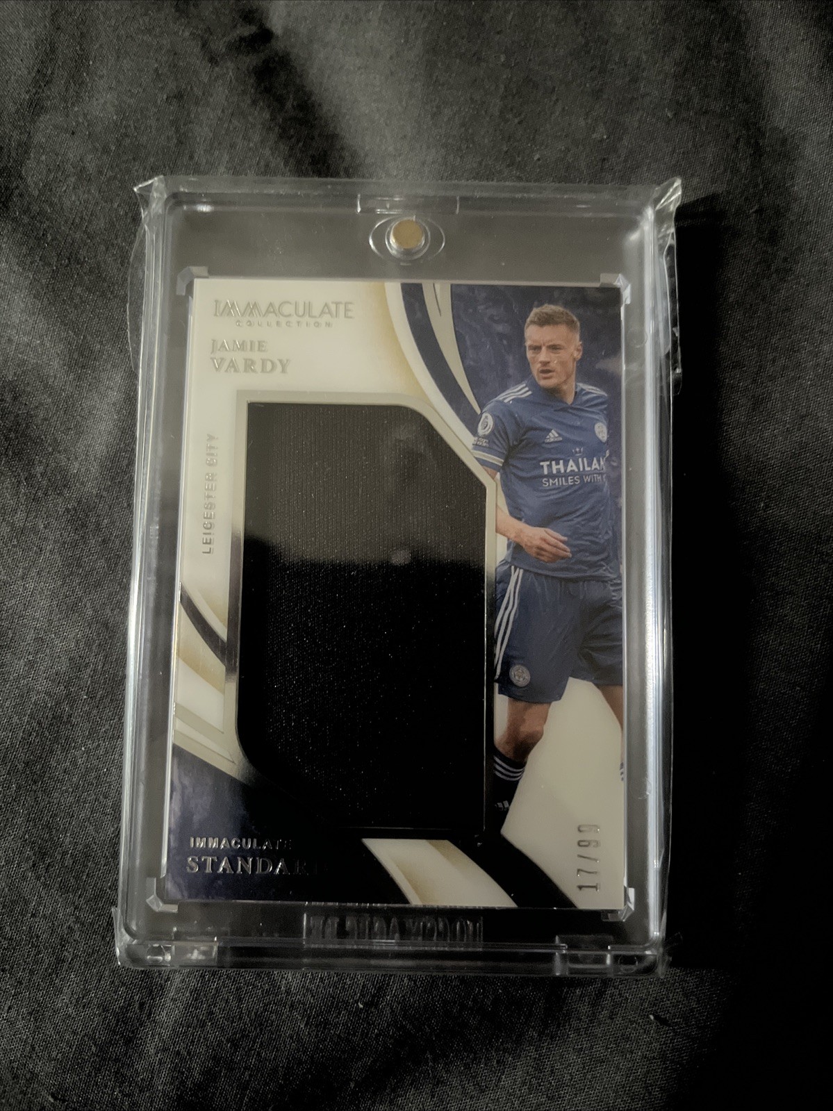 Jamie Vardy /99 Panini Immaculate Patch Player Worn Leicester City for sale on Ebay