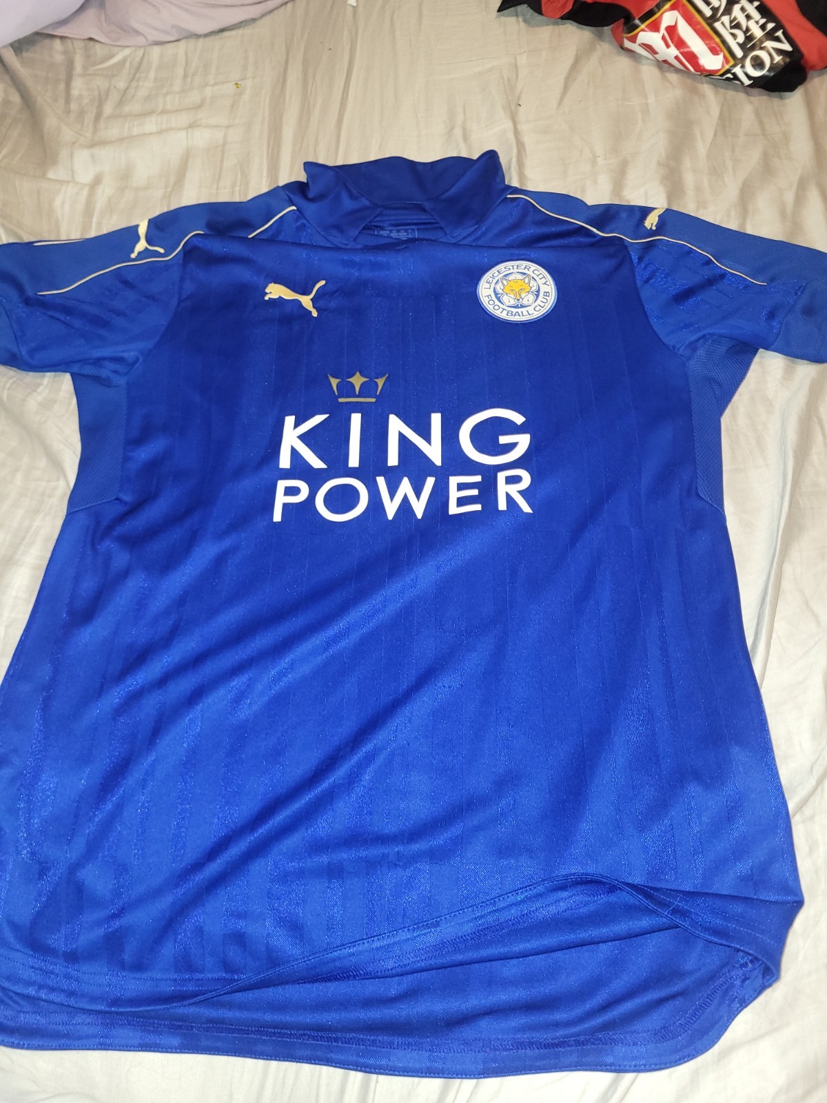 Leicester City 2016/17 Home Shirt Men's Large for sale on Ebay