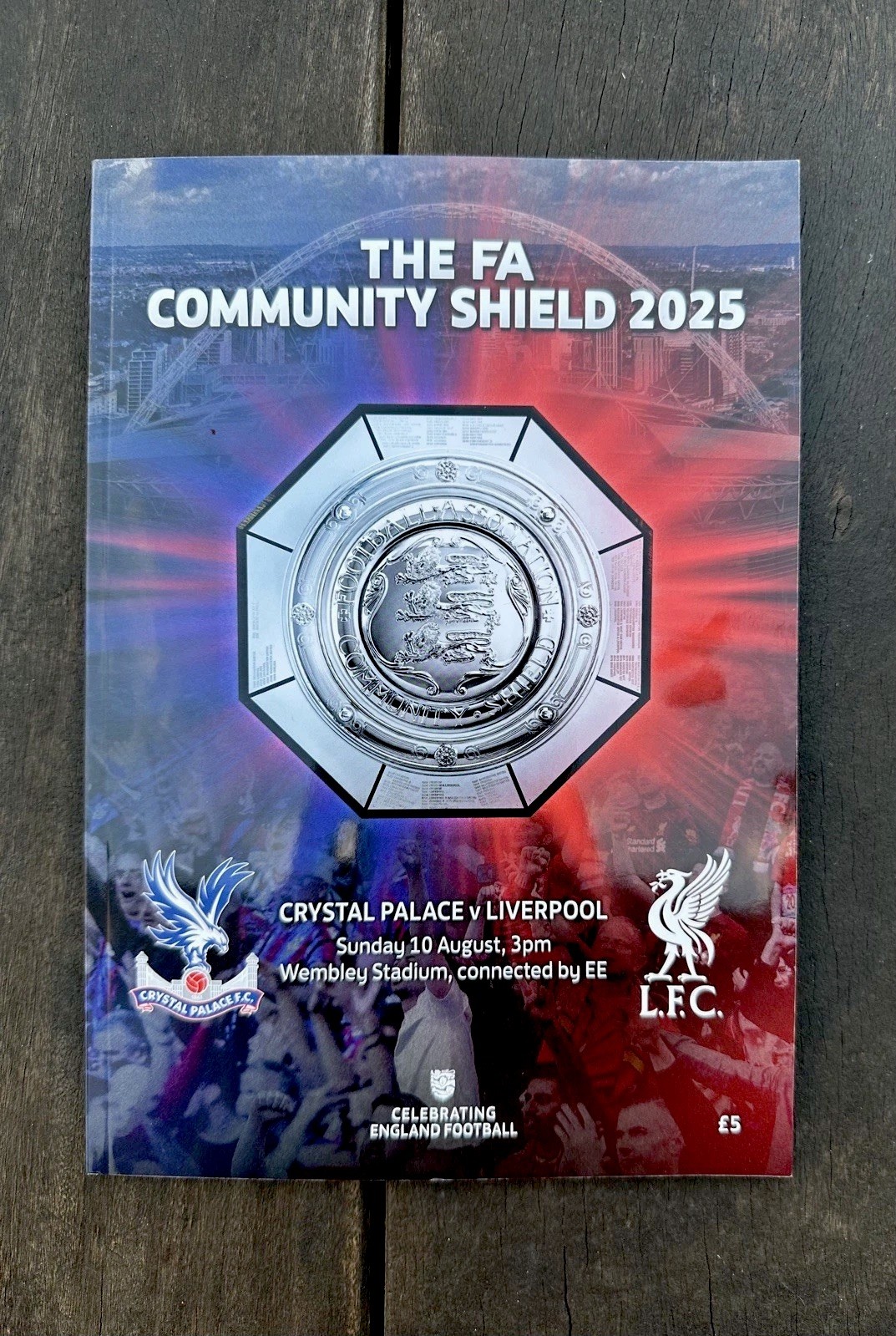 Crystal Palace Vs Liverpool FA Community Shield Matchday Programme Wembley for sale on Ebay