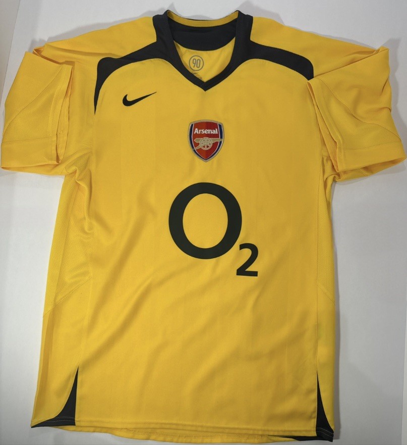 Authentic arsenal 2005-2006 jersey Away Size L  for sale on Ebay