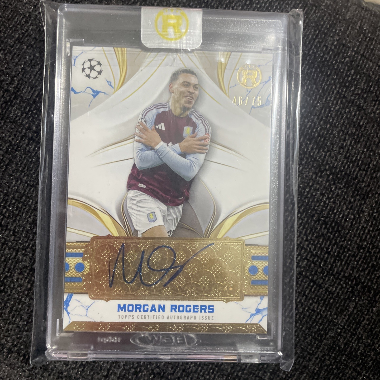 2024-25 Topps Reverence UEFA UCC Aston Villa Morgan Rogers Auto /75 for sale on Ebay