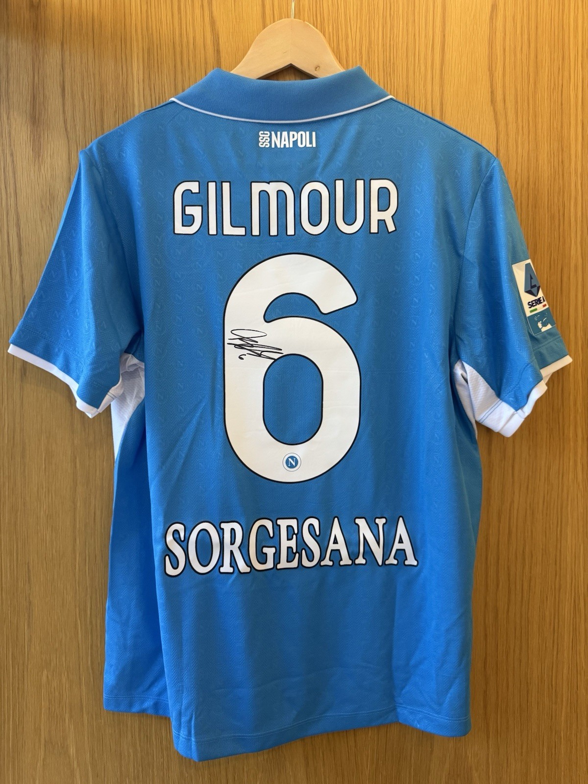 Signed Match Issue Player Shirt - Billy Gilmour - Napoli 2024/25 for sale on Ebay