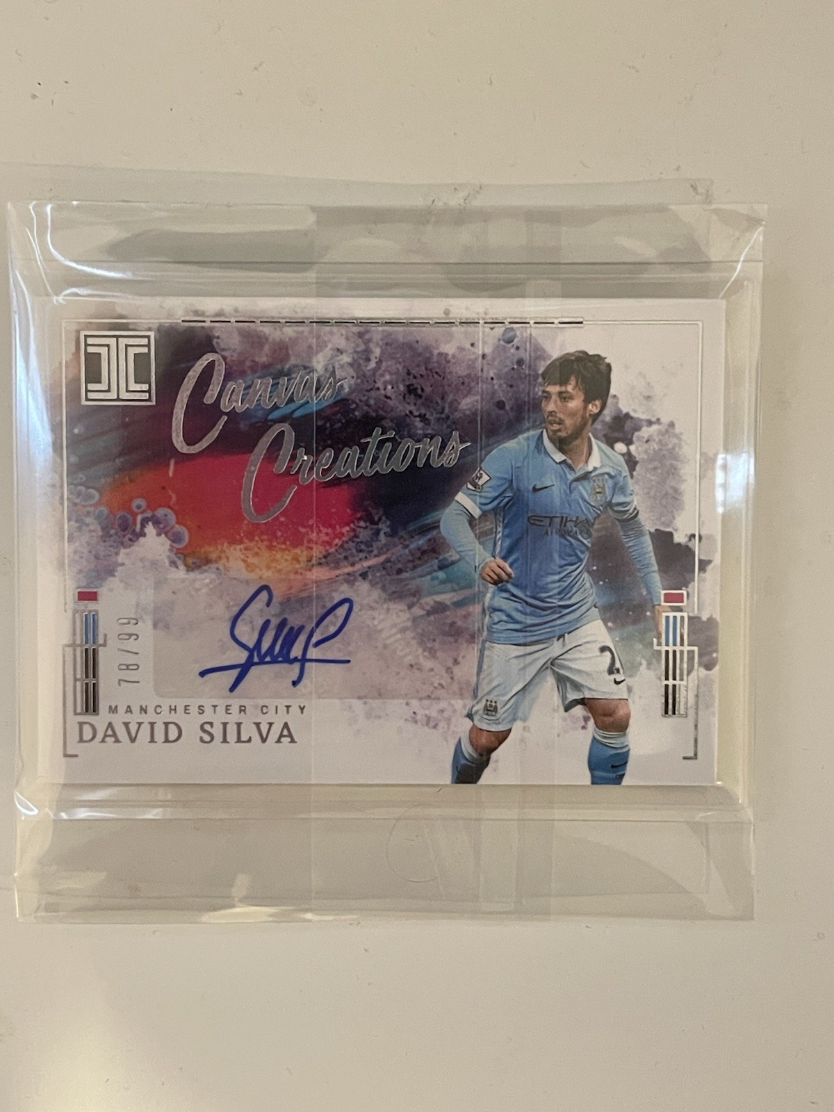 David Silva Canvas Creations Auto /99 Impeccable 24/25 Manchester City for sale on Ebay