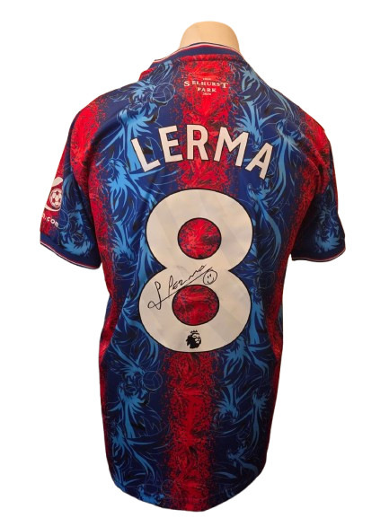 Jefferson Lerma Hand Signed Crystal Palace 2024/25 Home Shirt with COA for sale on Ebay