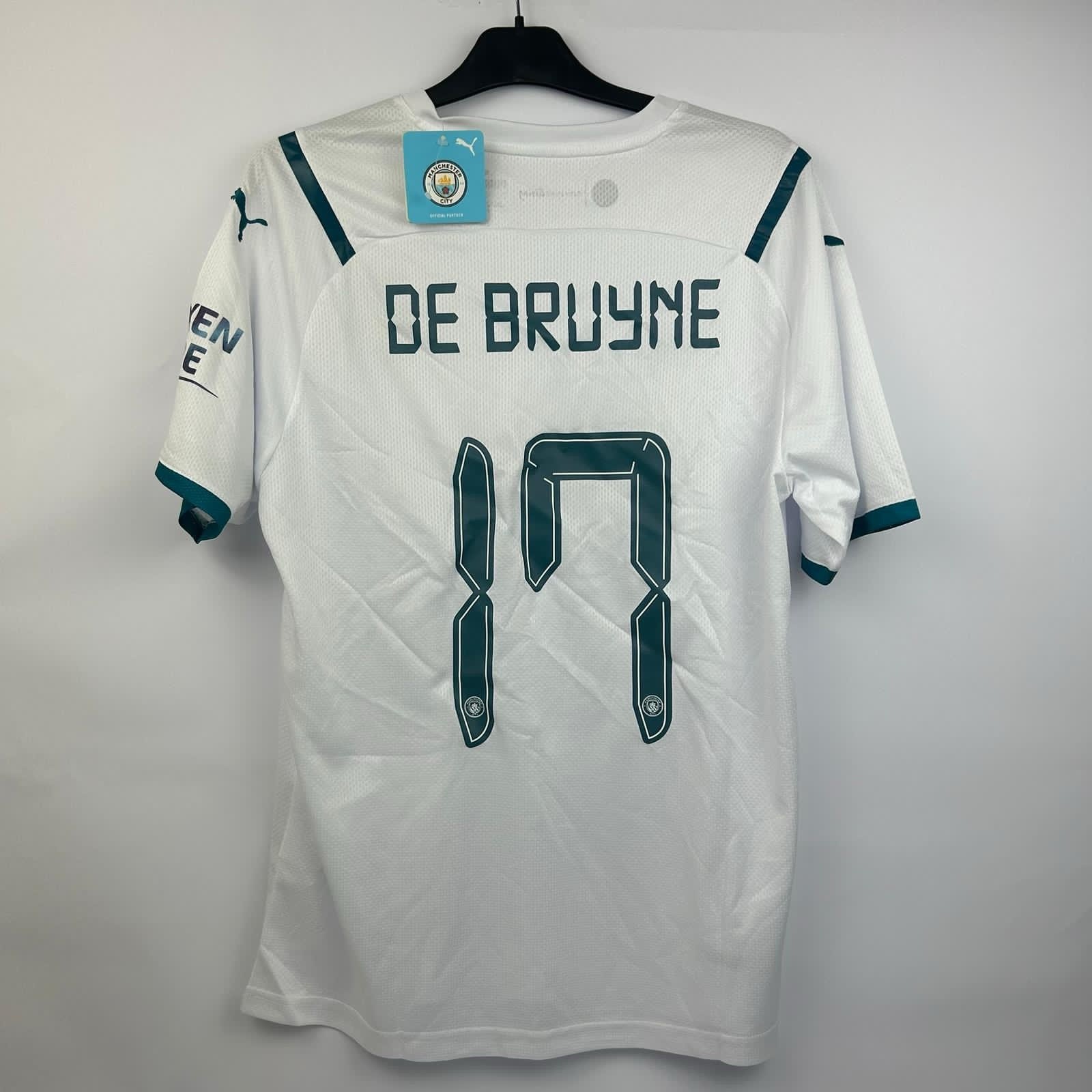 BNWT Manchester City 21/22 Away Shirt Size L De Bruyne 11 for sale on Ebay