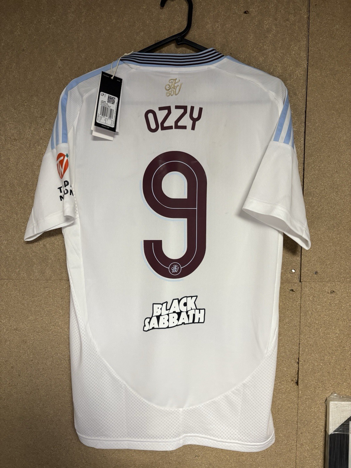 Aston Villa Ozzy Osbourne Black Sabbath Football Shirt Genuine Size Medium for sale on Ebay
