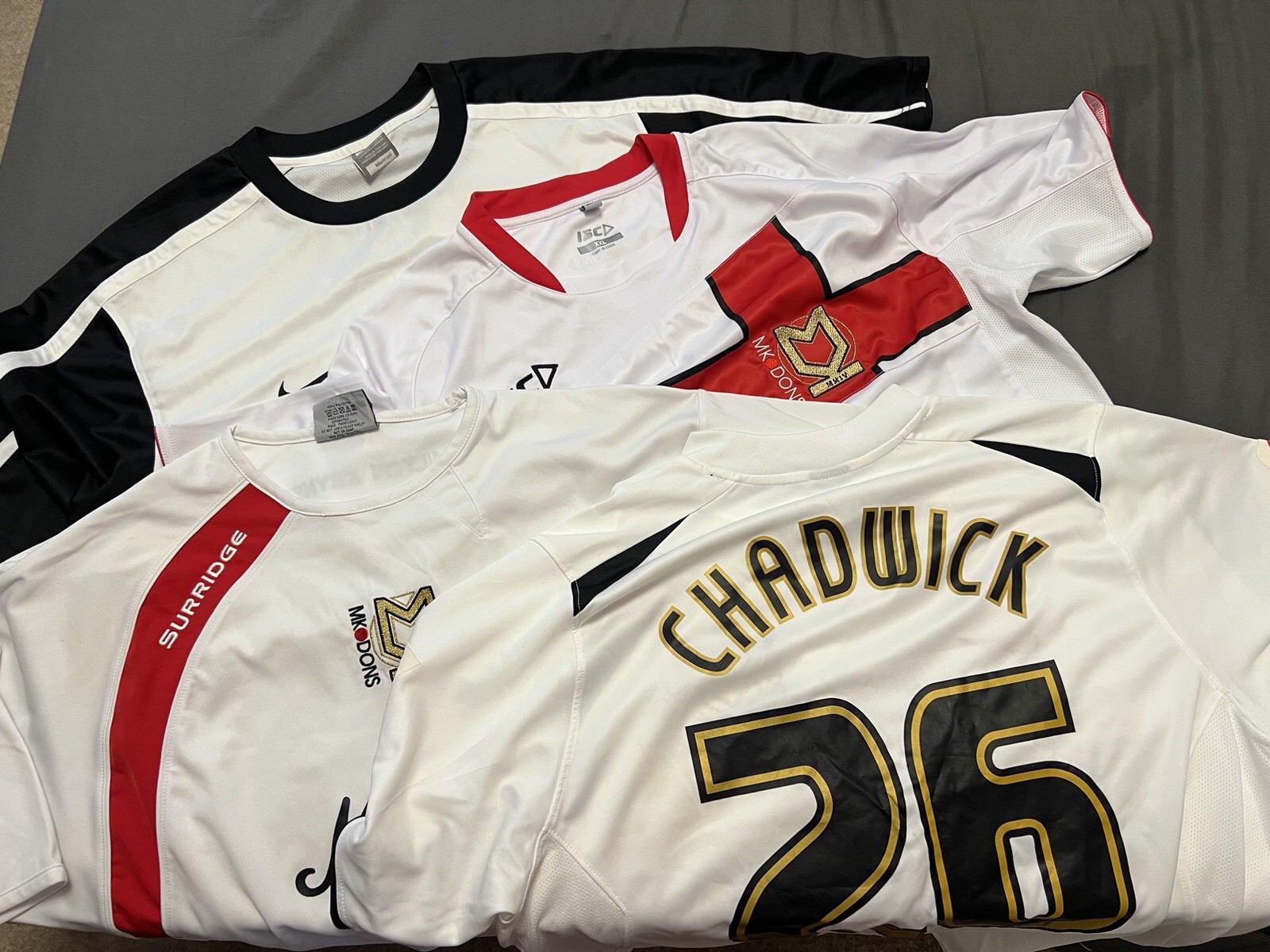 MK DONS FC FOOTBALL SHIRTS X4 for sale on Ebay