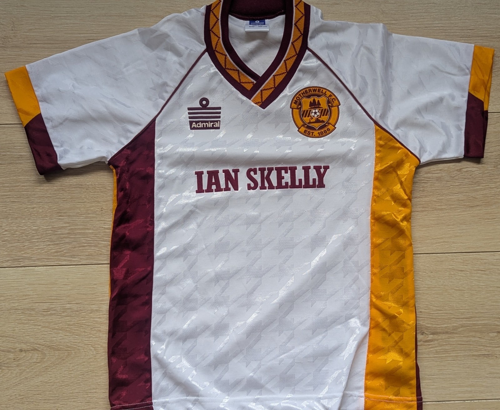 Motherwell 1990 - 91 away shirt - size LB 30-32