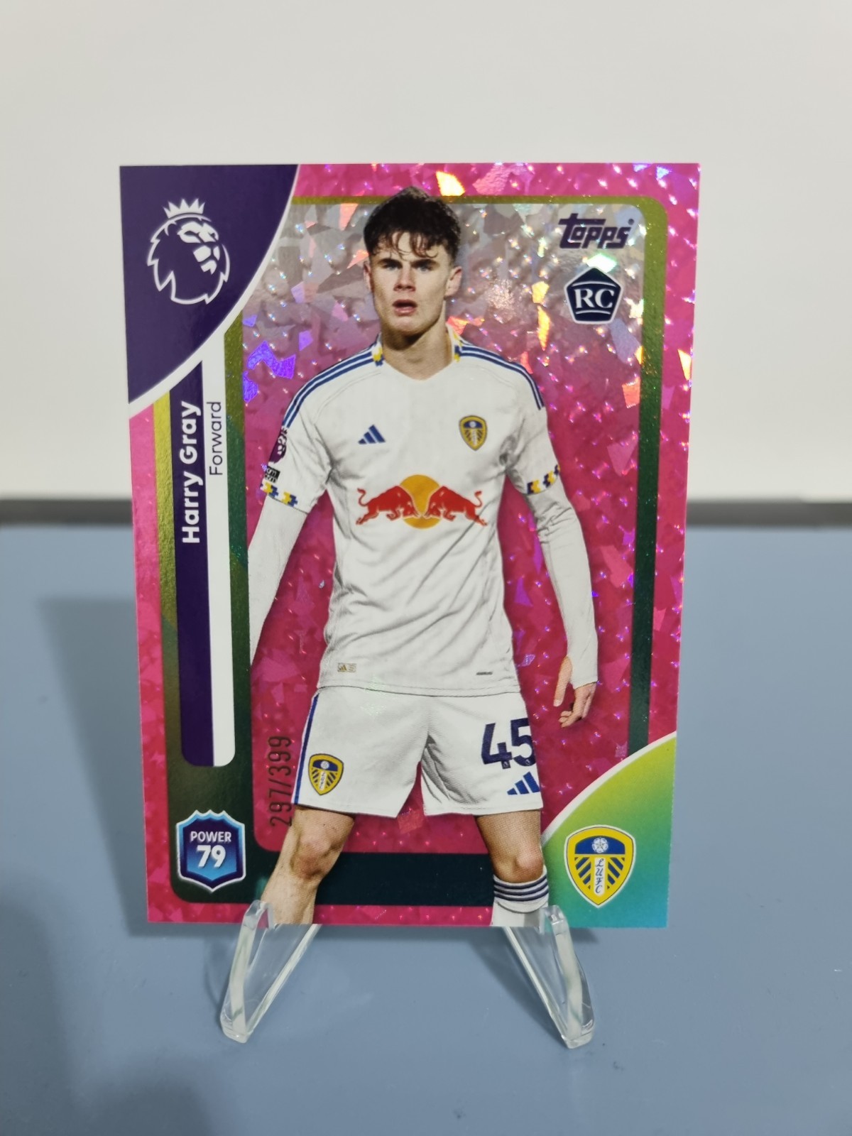 Topps Premier League 25/26 Harry Gray RC Leeds United Pink /399 for sale on Ebay