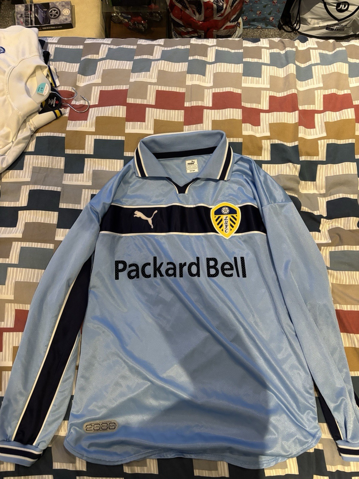 Leeds United 1999-2000 Packard Bell Utd PUMA Shirt Long Sleeve Size L for sale on Ebay