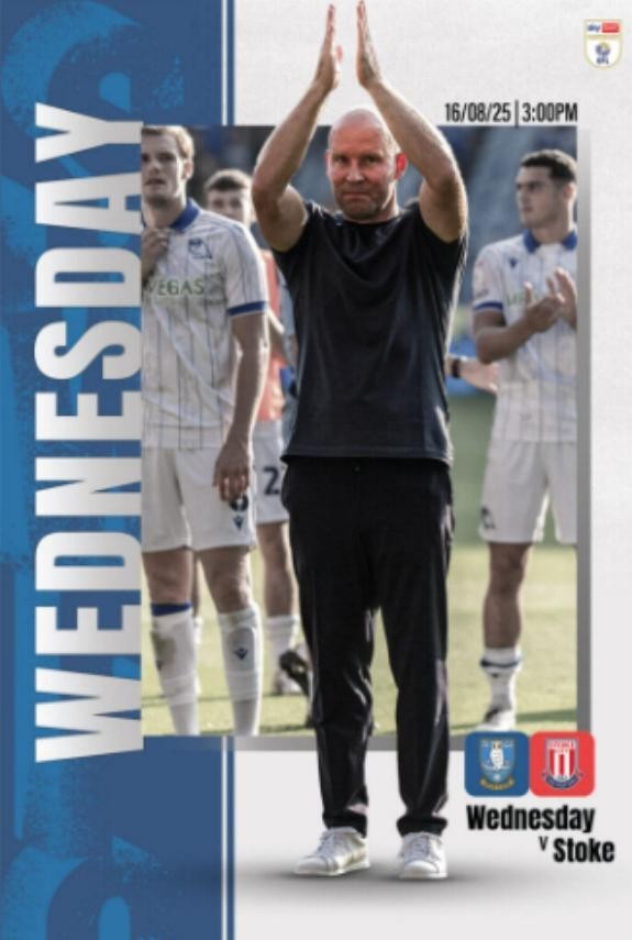 * 2025/26 - SHEFFIELD WEDNESDAY v STOKE CITY (16th August 2025) * for sale on Ebay