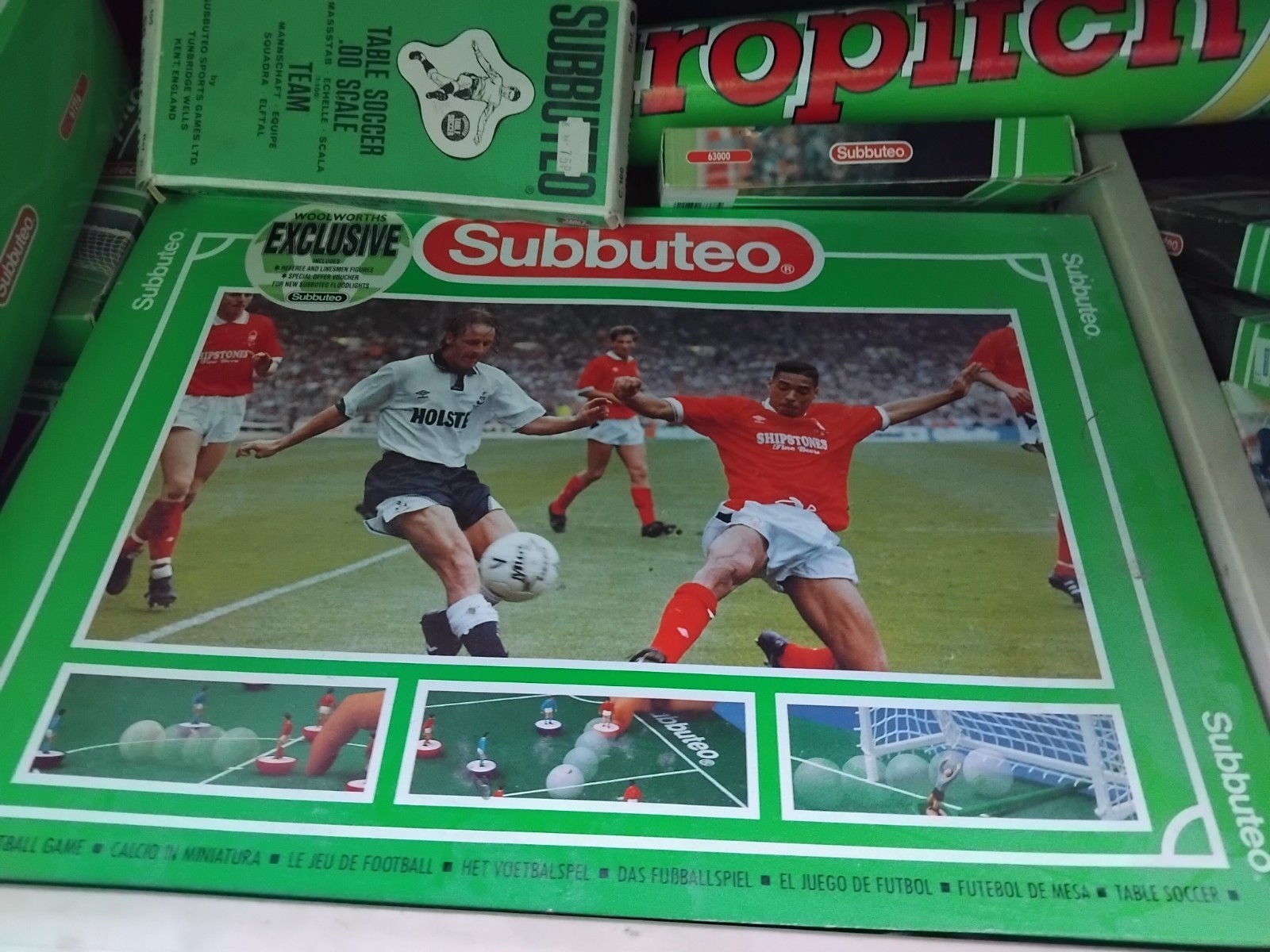 Subbuteo Job Lot - Base Game, Multiple Accessories, Teams, Trophies for sale on Ebay