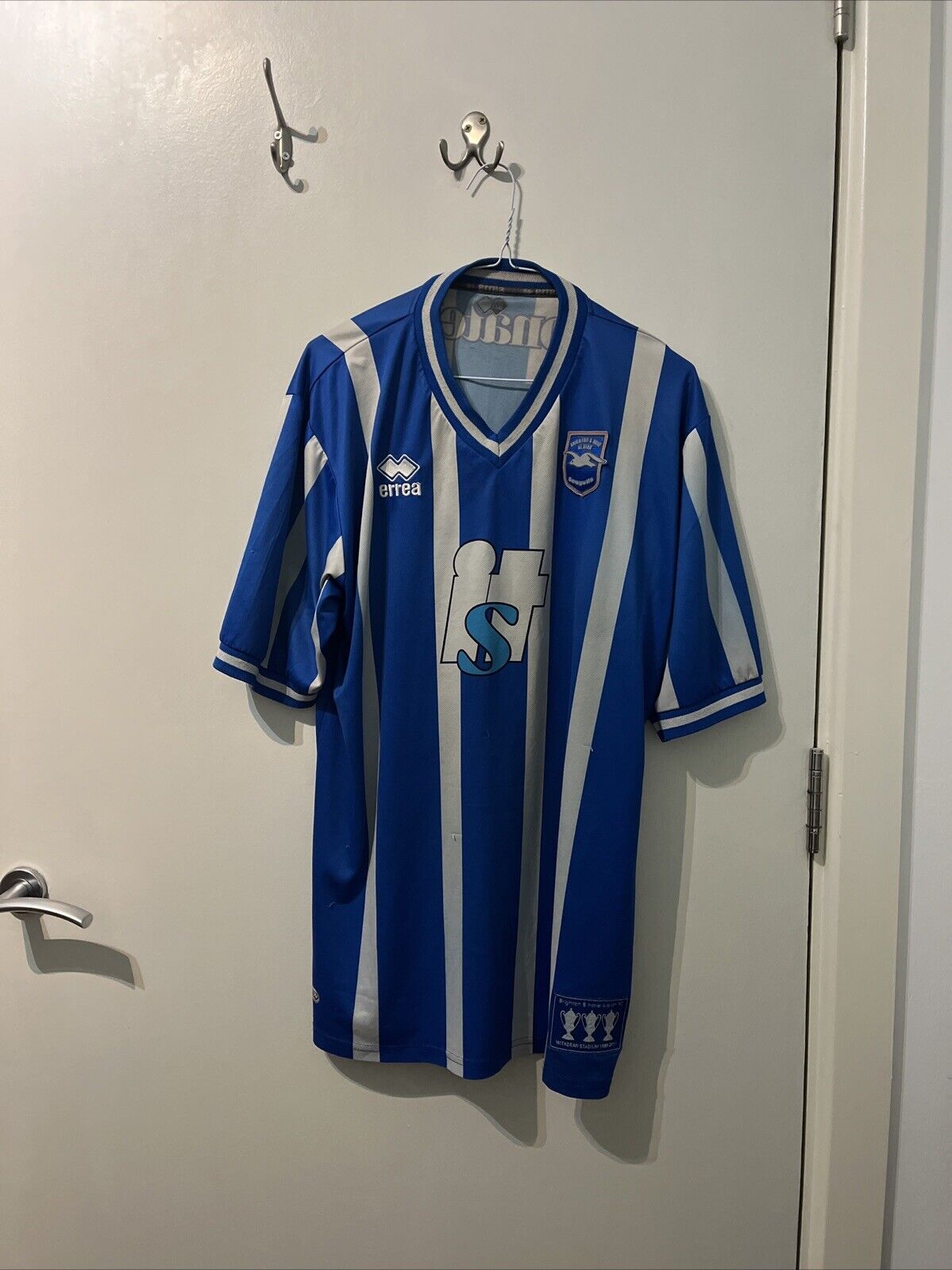 Brighton And Hove Albion Home Football Shirt Mens XXXL Blue White 2010 2011 for sale on Ebay