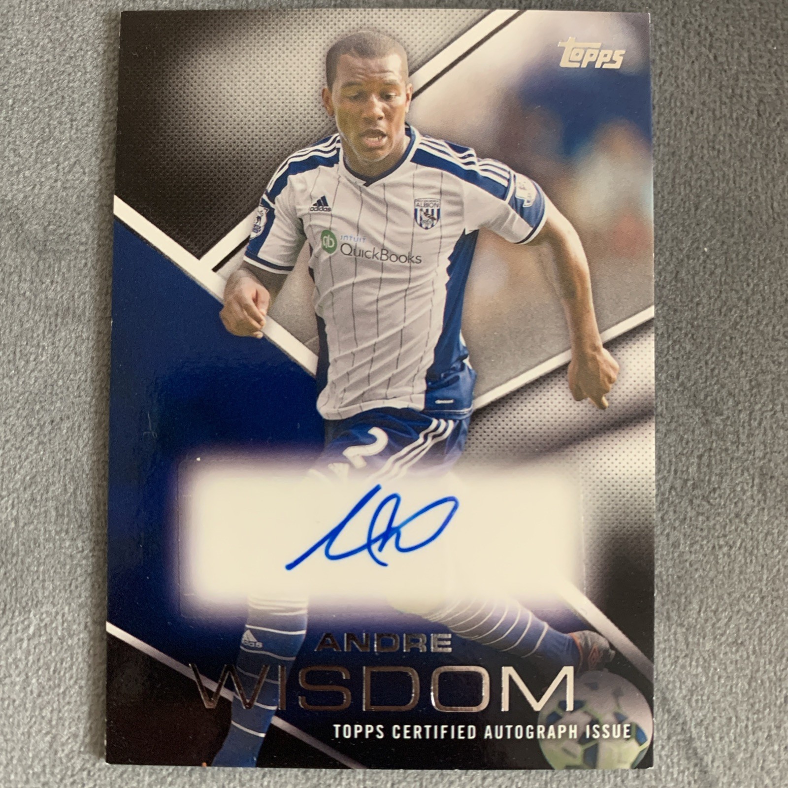 2014 Topps Premier Gold Andre Wisdom West Bromwich Albion  Autograph Card for sale on Ebay