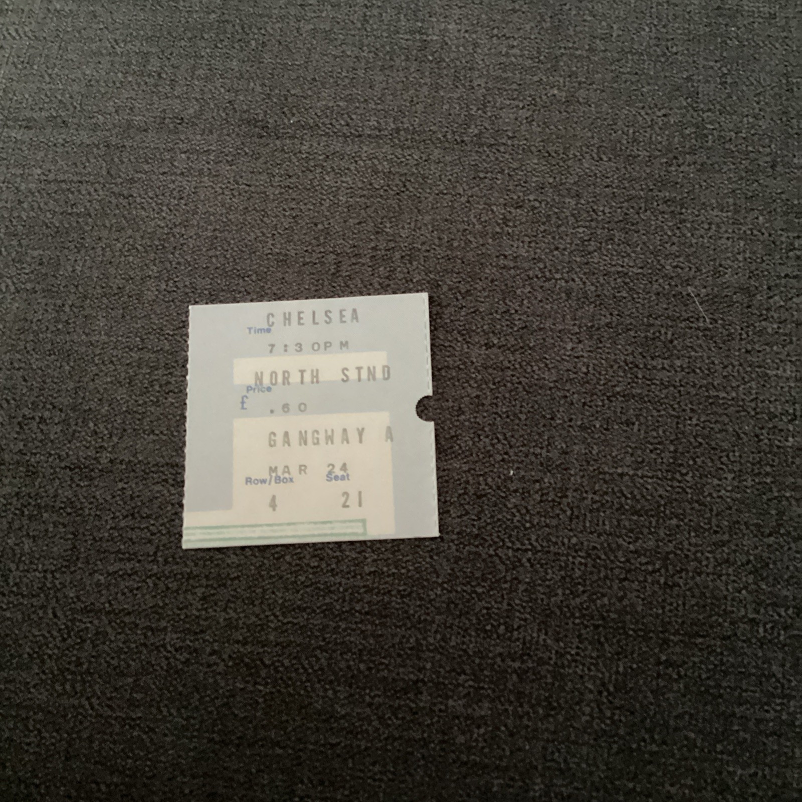 1970/71 Chelsea v Club Brugge match ticket  for sale on Ebay