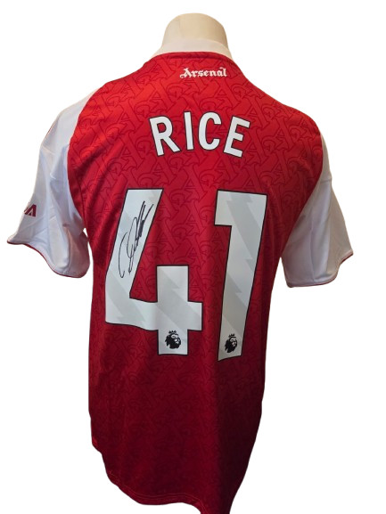 Declan Rice Cole Hand Signed Arsenal 2025/26 Home Shirt with COA for sale on Ebay