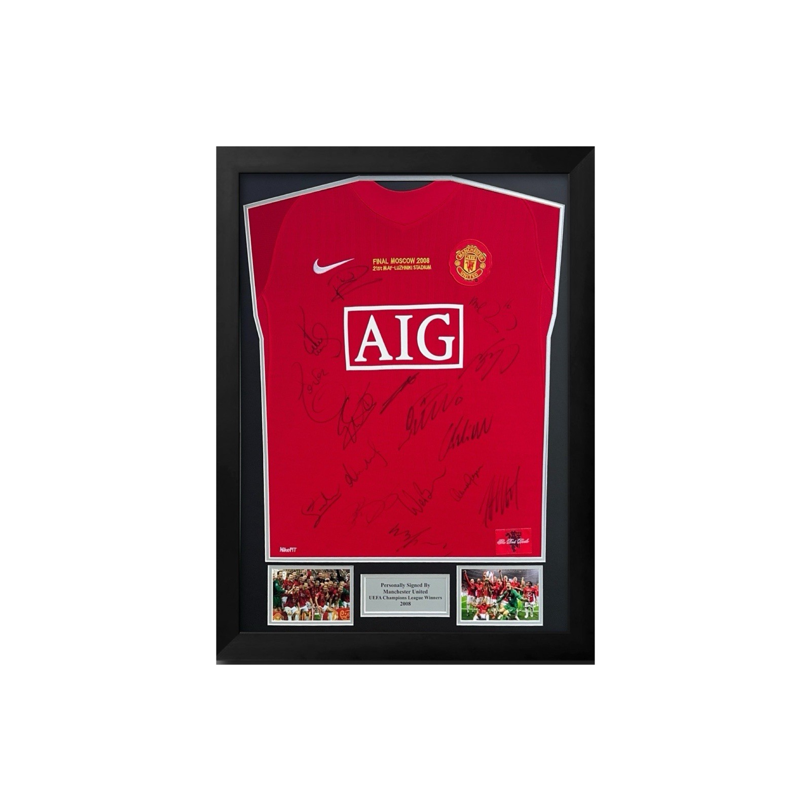 Manchester United 2008 Champions League Winners Squad HAND Signed Shirt With COA for sale on Ebay