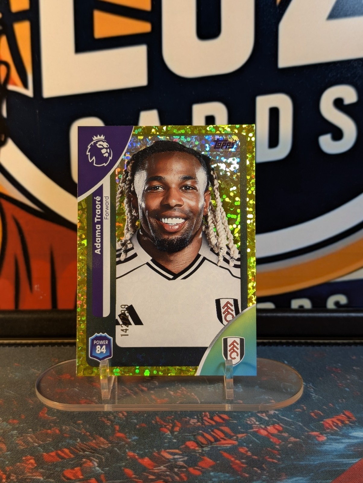25-26 Topps Premier League Yellow Mini Diamond/299 Adama Traore Fulham #157 for sale on Ebay