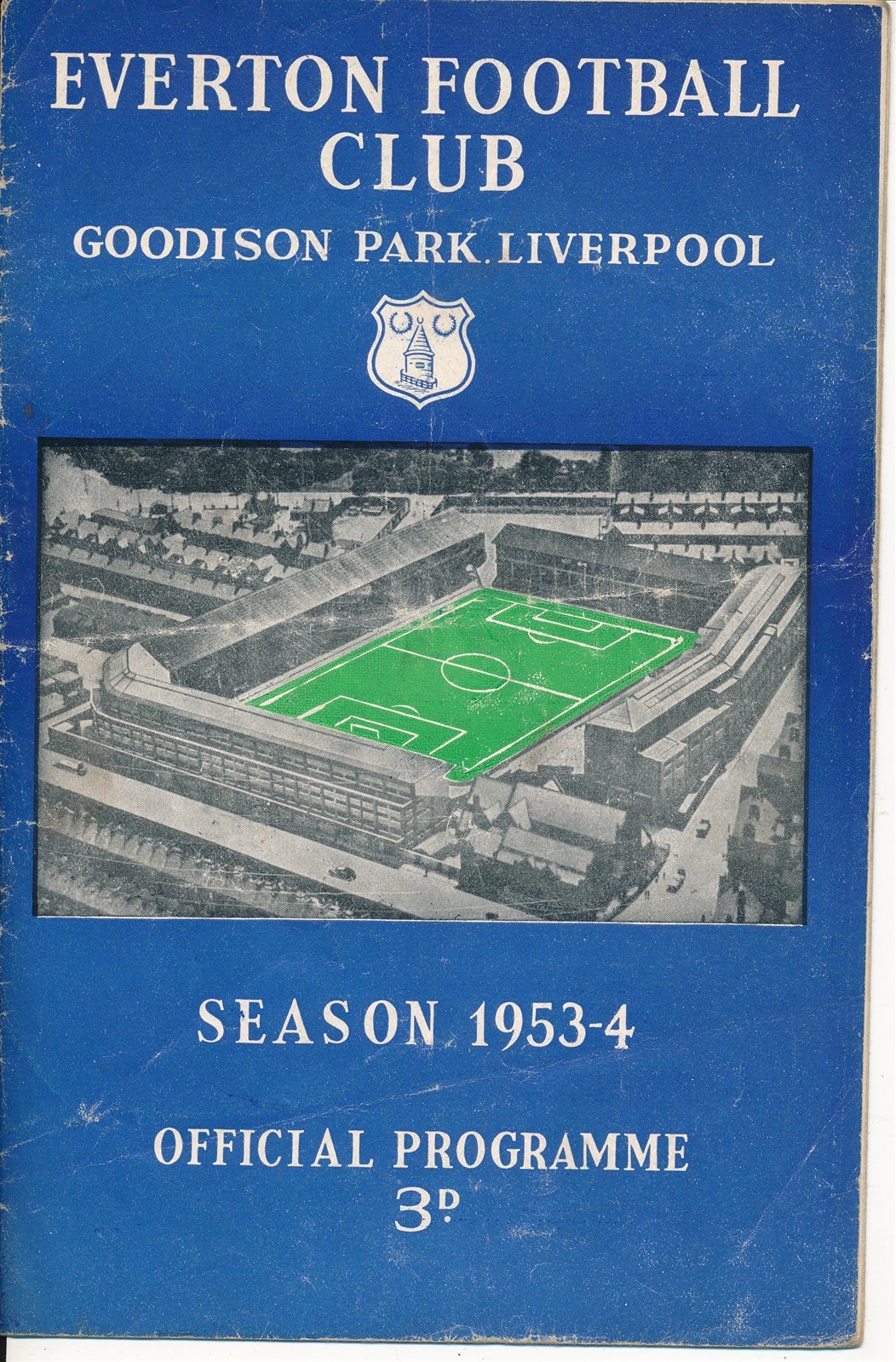 Everton v Fulham 1953/1954 - Football Programme for sale on Ebay
