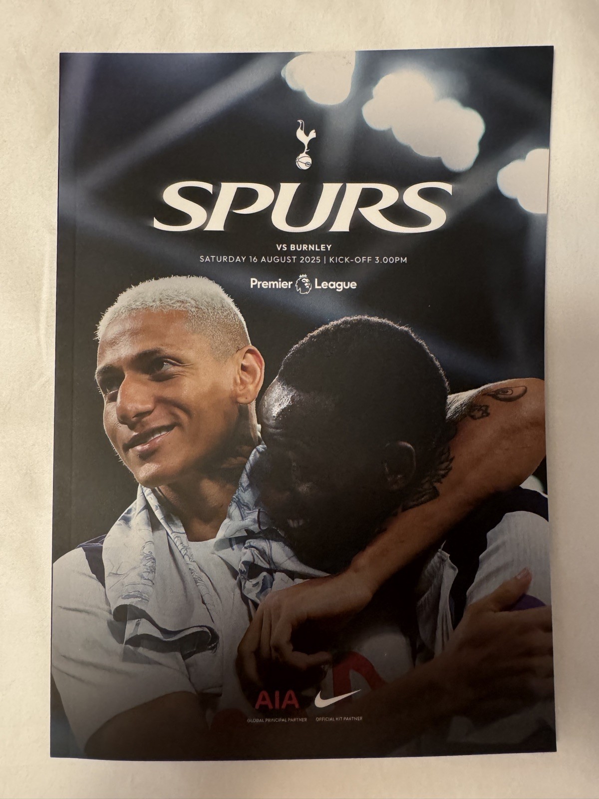 Tottenham Hotspur v Burnley - Saturday 16th August - Official Match Programme for sale on Ebay